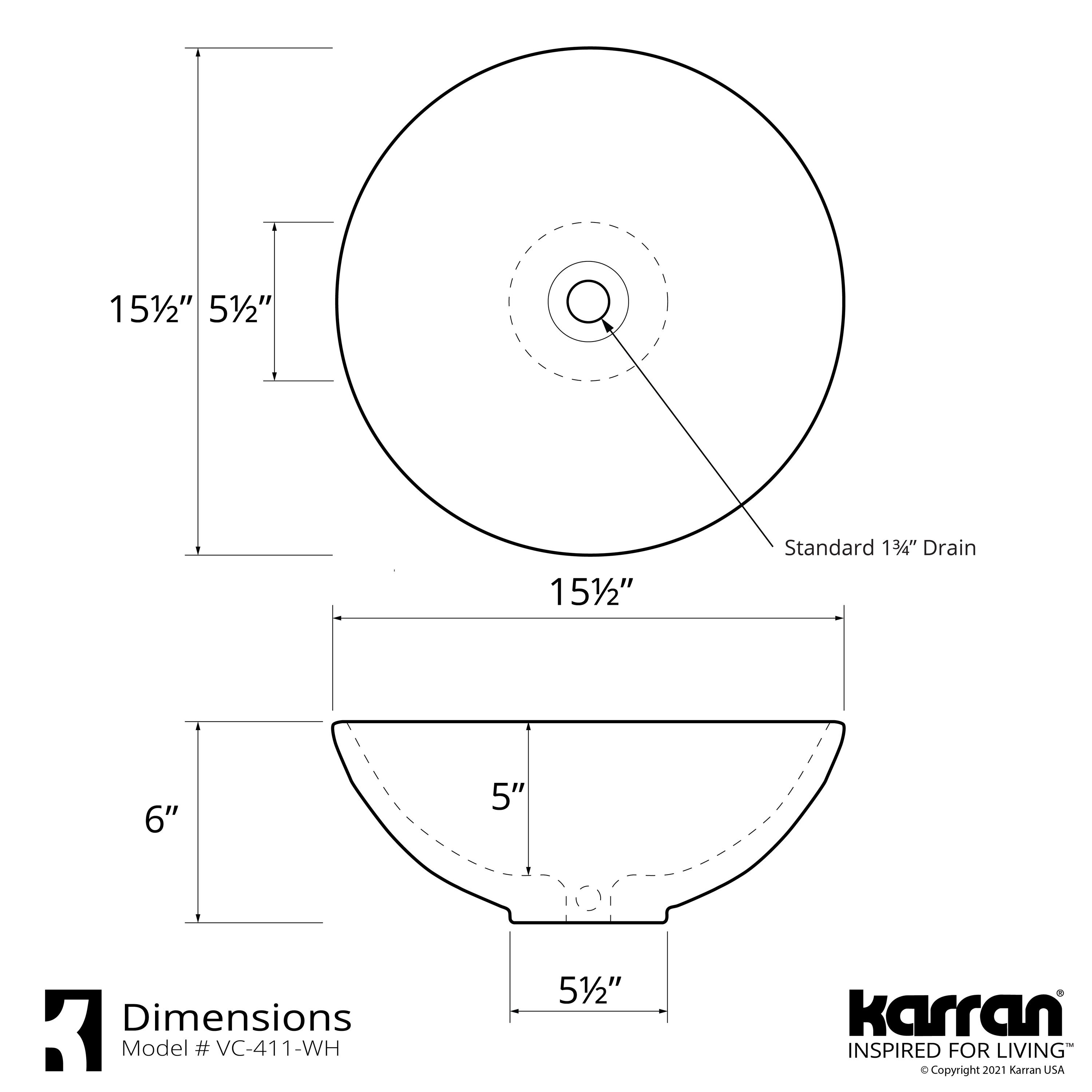 Karran VC-411-WH Bath-Sink - View #4