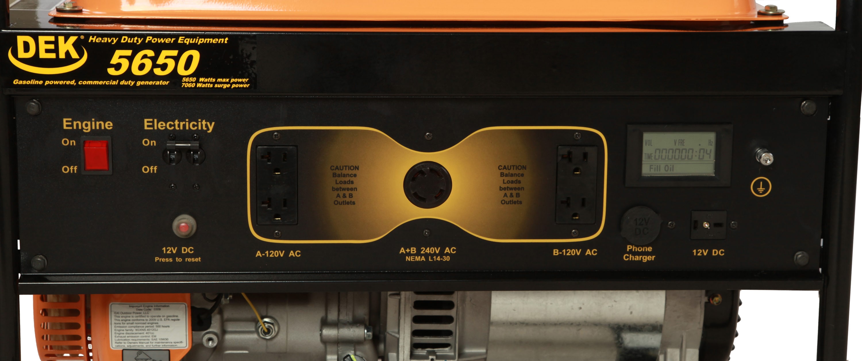 DEK DEK5650 Portable-Generators - View #3