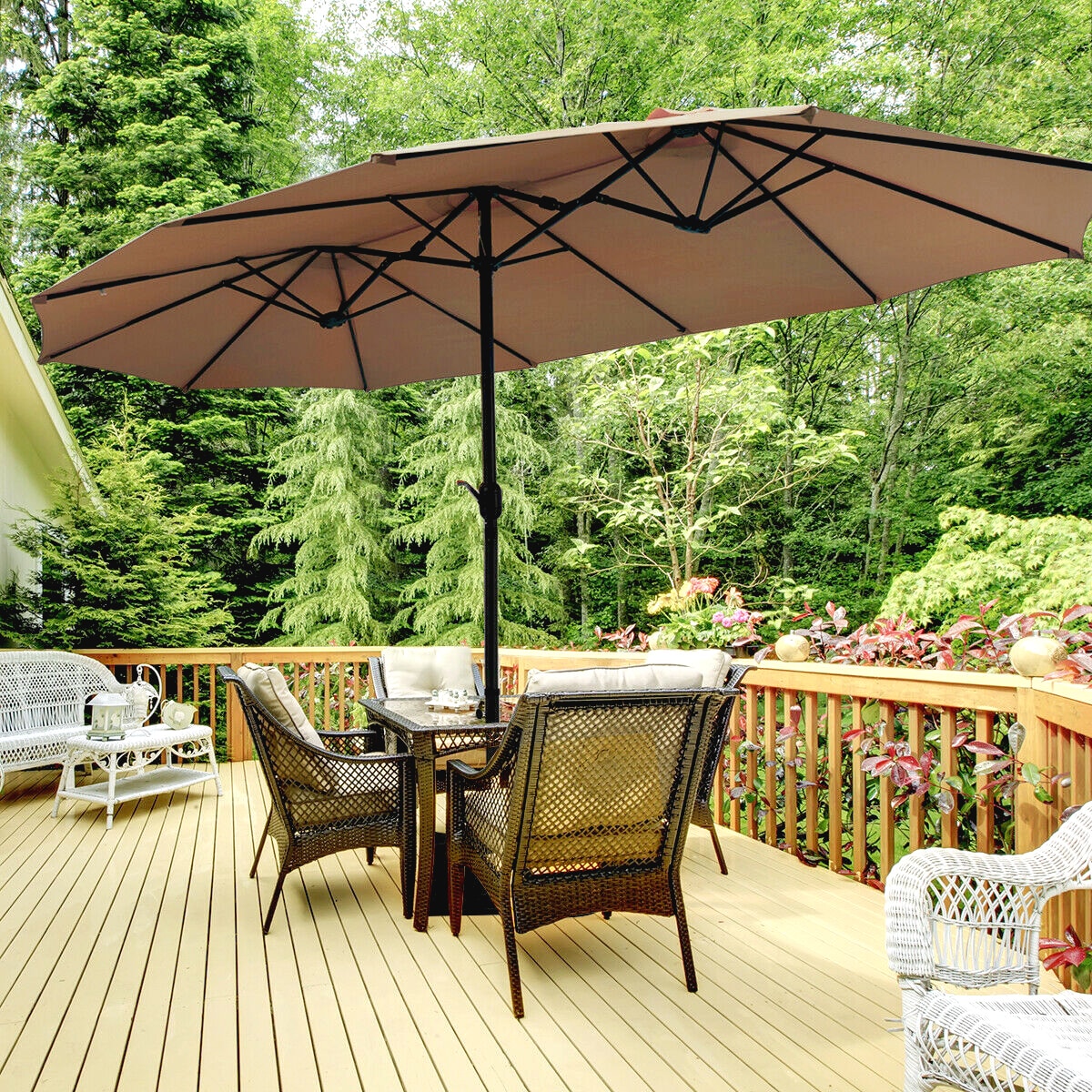 patio umbrellas with matching chair cushions