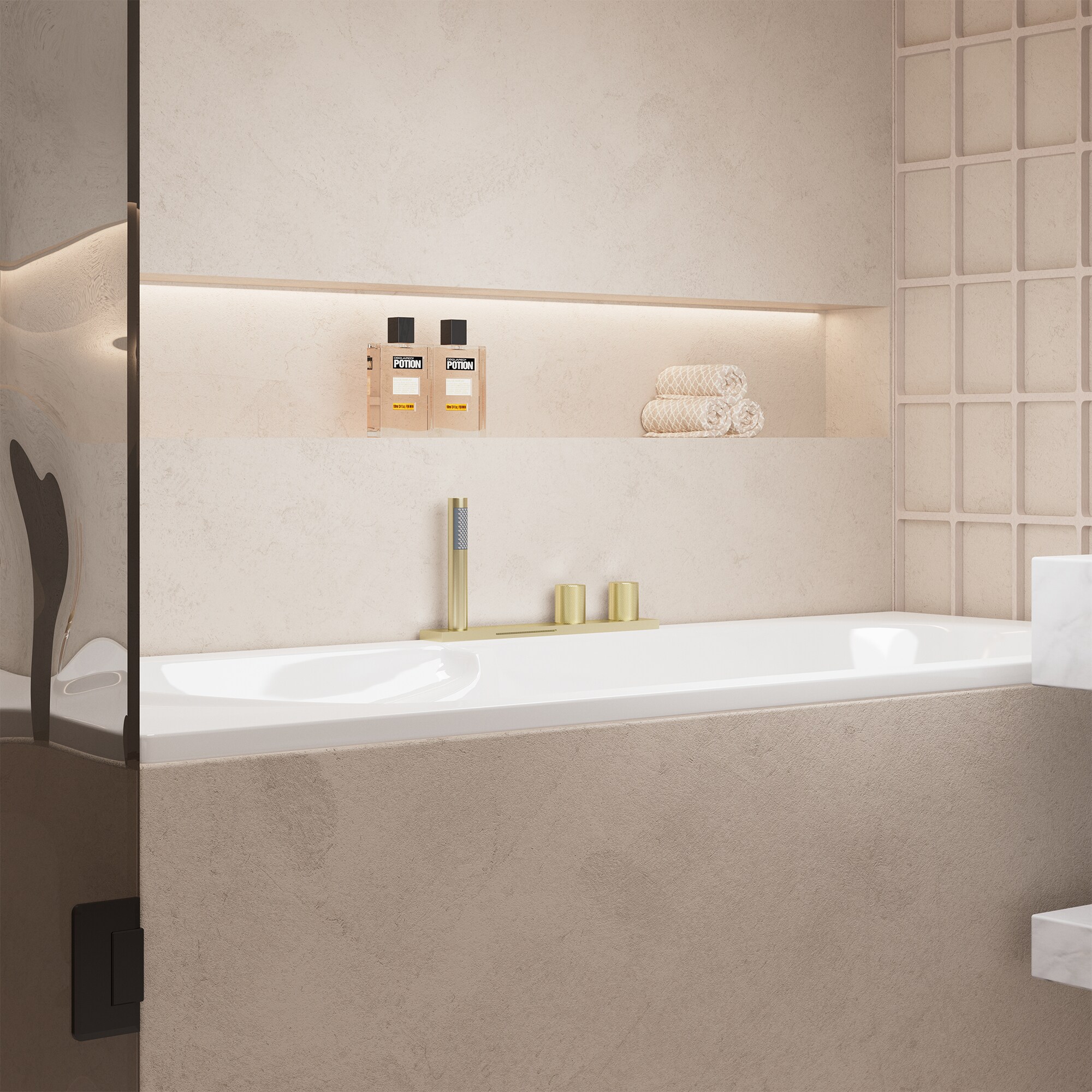CASAINC TC05-ORB Roman-Tub-Faucets - View #4