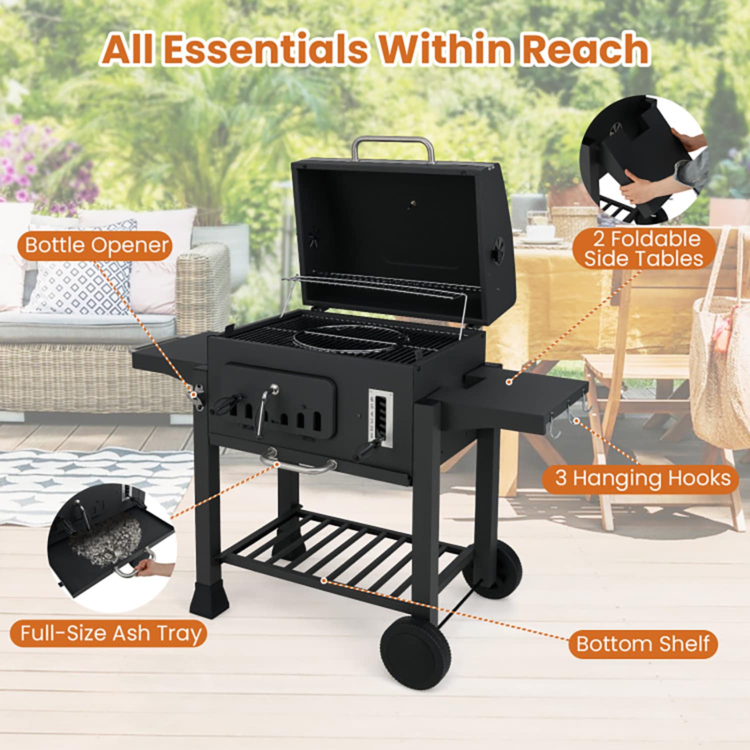 GZMR GZ-W22291 Charcoal-Grills - View #3