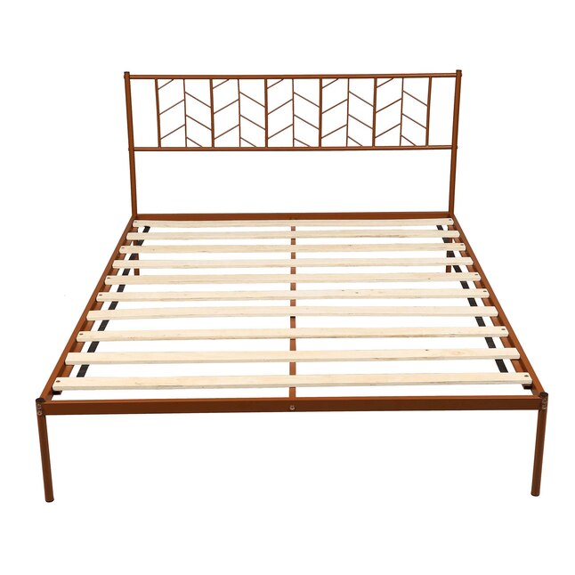 Wood Queen Platform Bed Frame, Elegant Bed Frames Queen