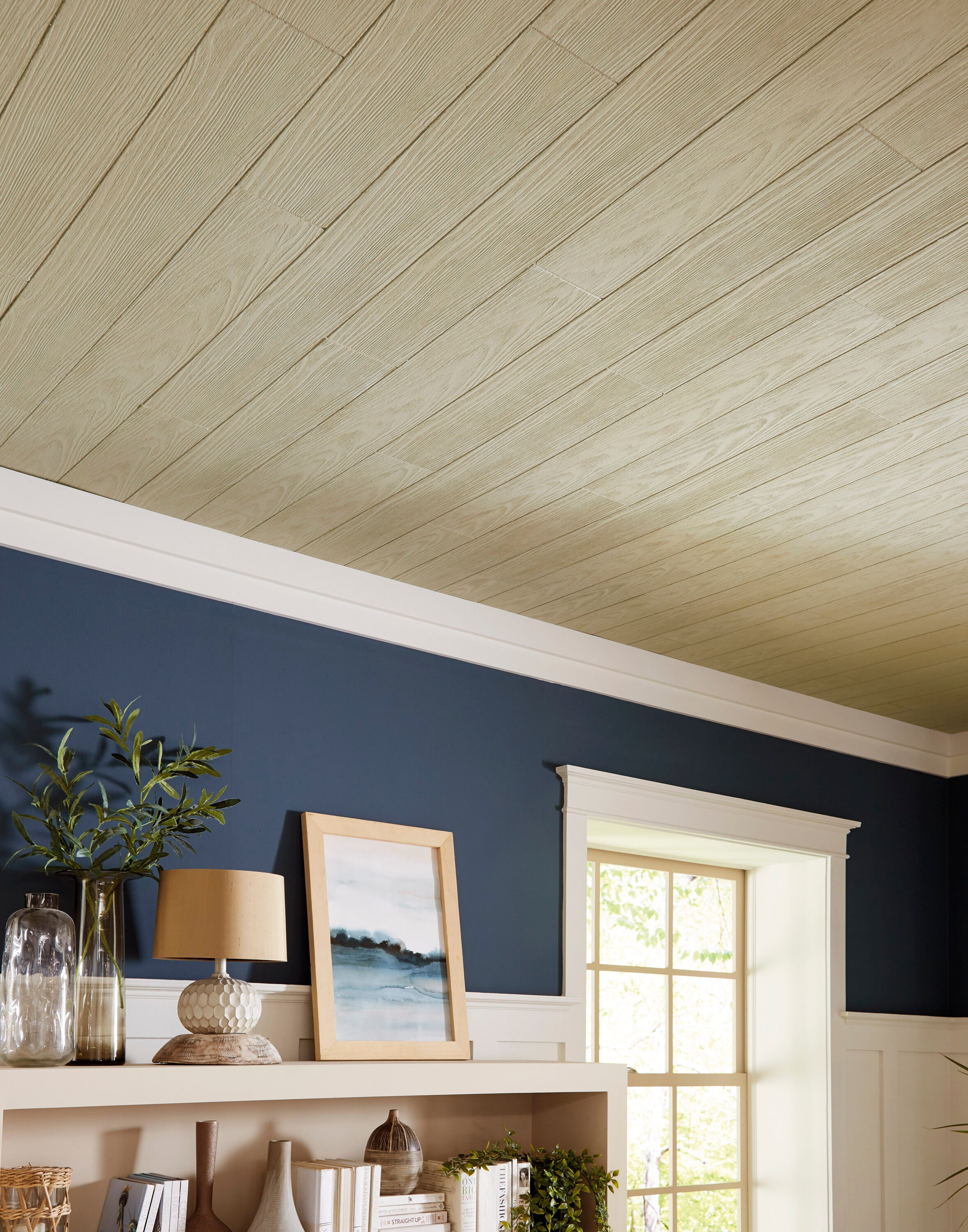 Armstrong Ceilings 4-ft x 0.5-ft Country Classic Plank Medium Beige ...