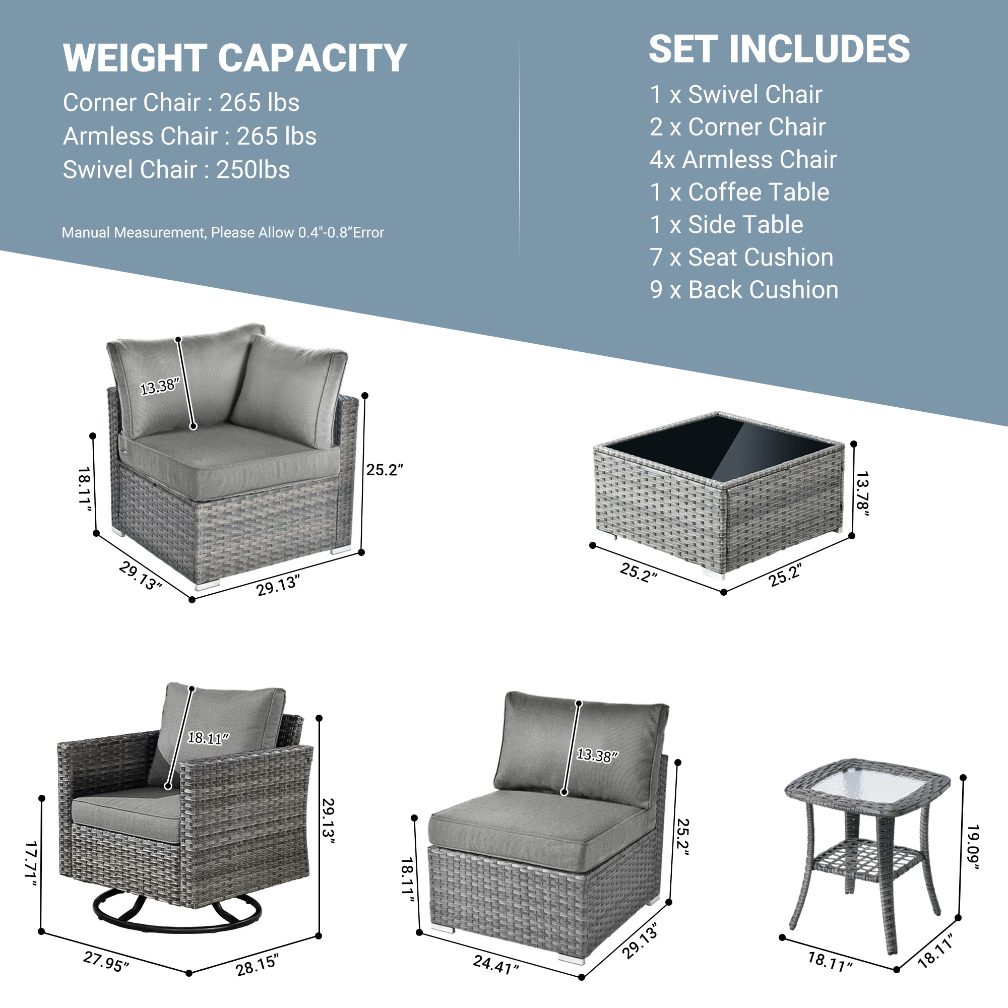 weaxty DDFPRRSGRS208 Patio-Sofas-Daybeds - View #7