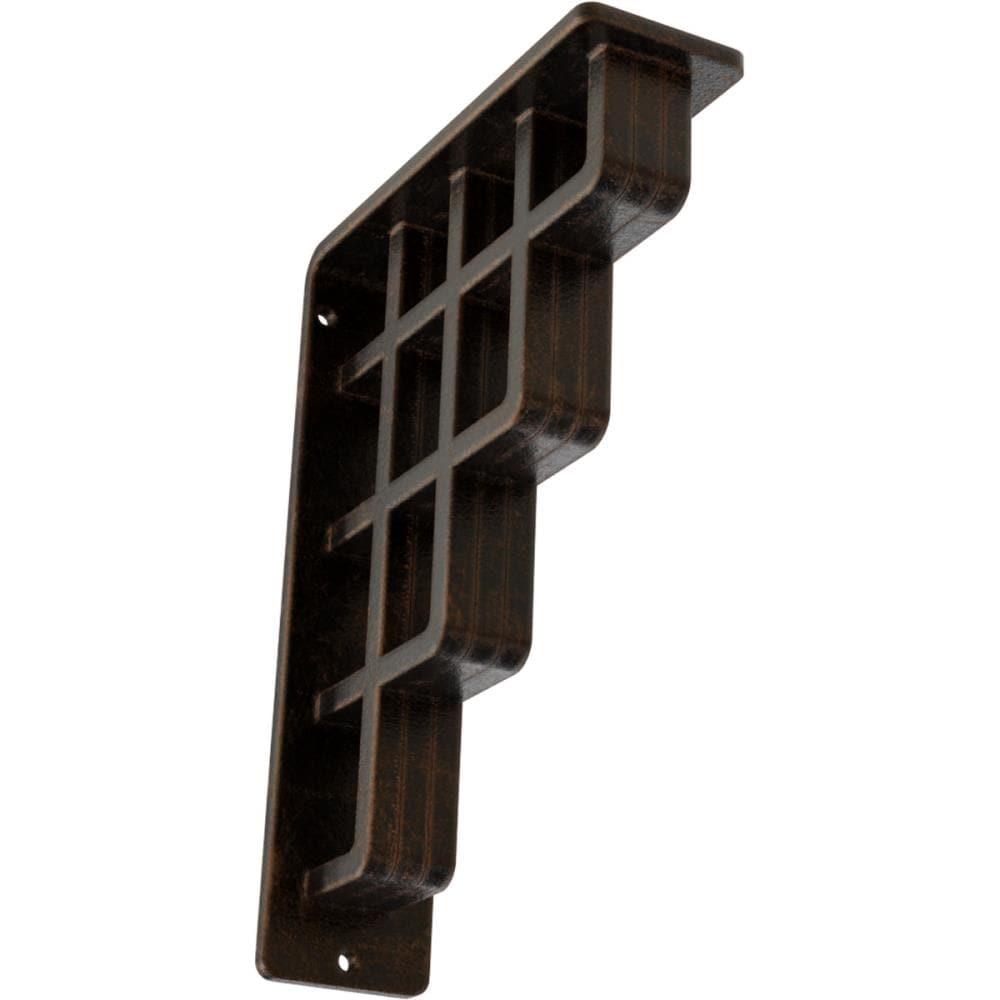Ekena Millwork BKTM02X05X08TDIABZ Diane 5.5-in x 2-in x 8-in Antique bronze Wrought iron Mounting bracket