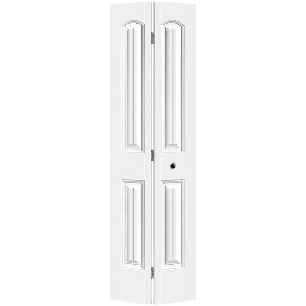 Masonite 1443412 Cheyenne 24-in x 80-in Primed 2-panel Smooth Hollow core Primed Molded composite Closet Bifold Door ( Hardware Included )