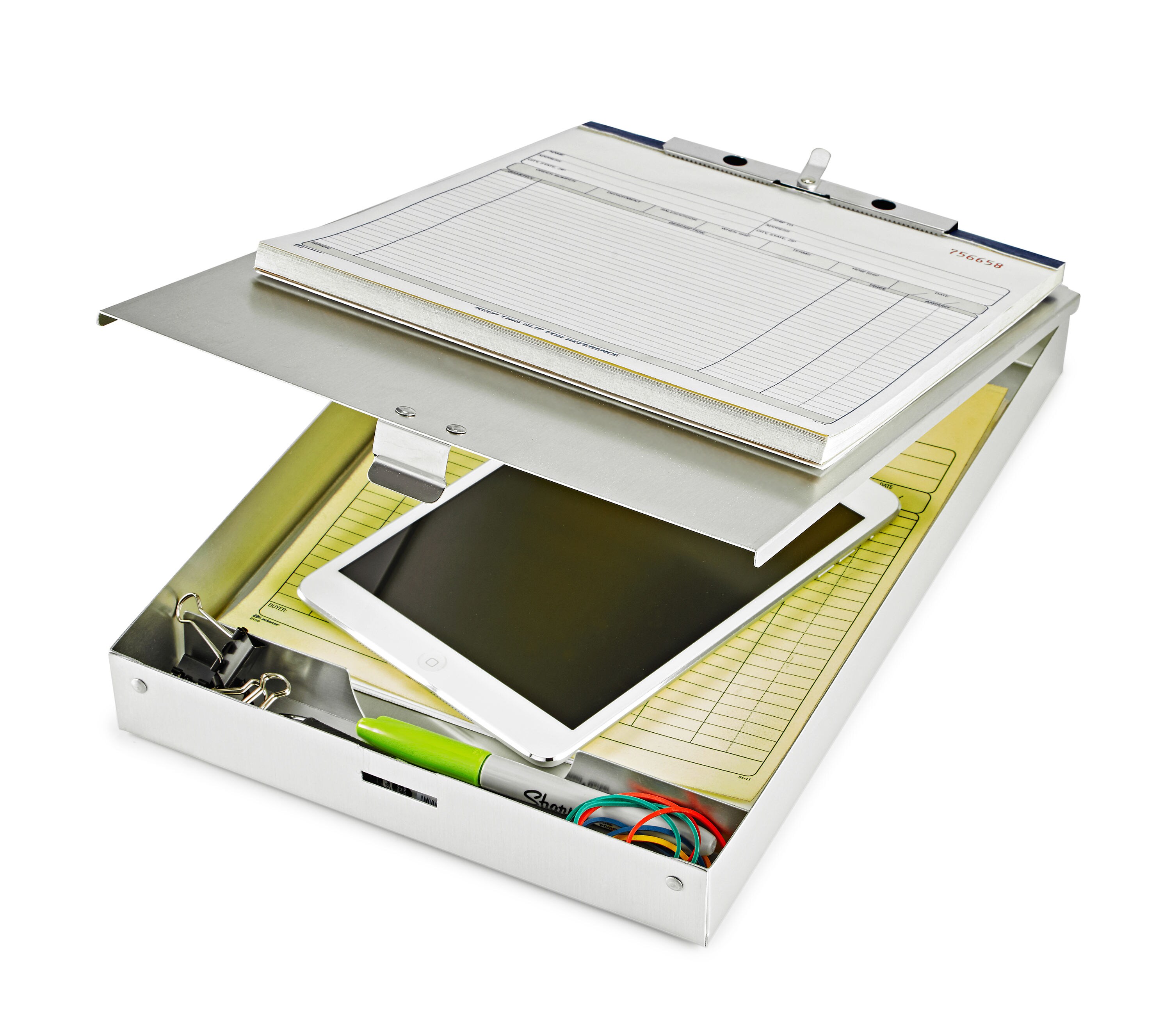 83200 8.5 x 12 Inch OfficemateOIC Aluminum Forms Storage Clipboard 