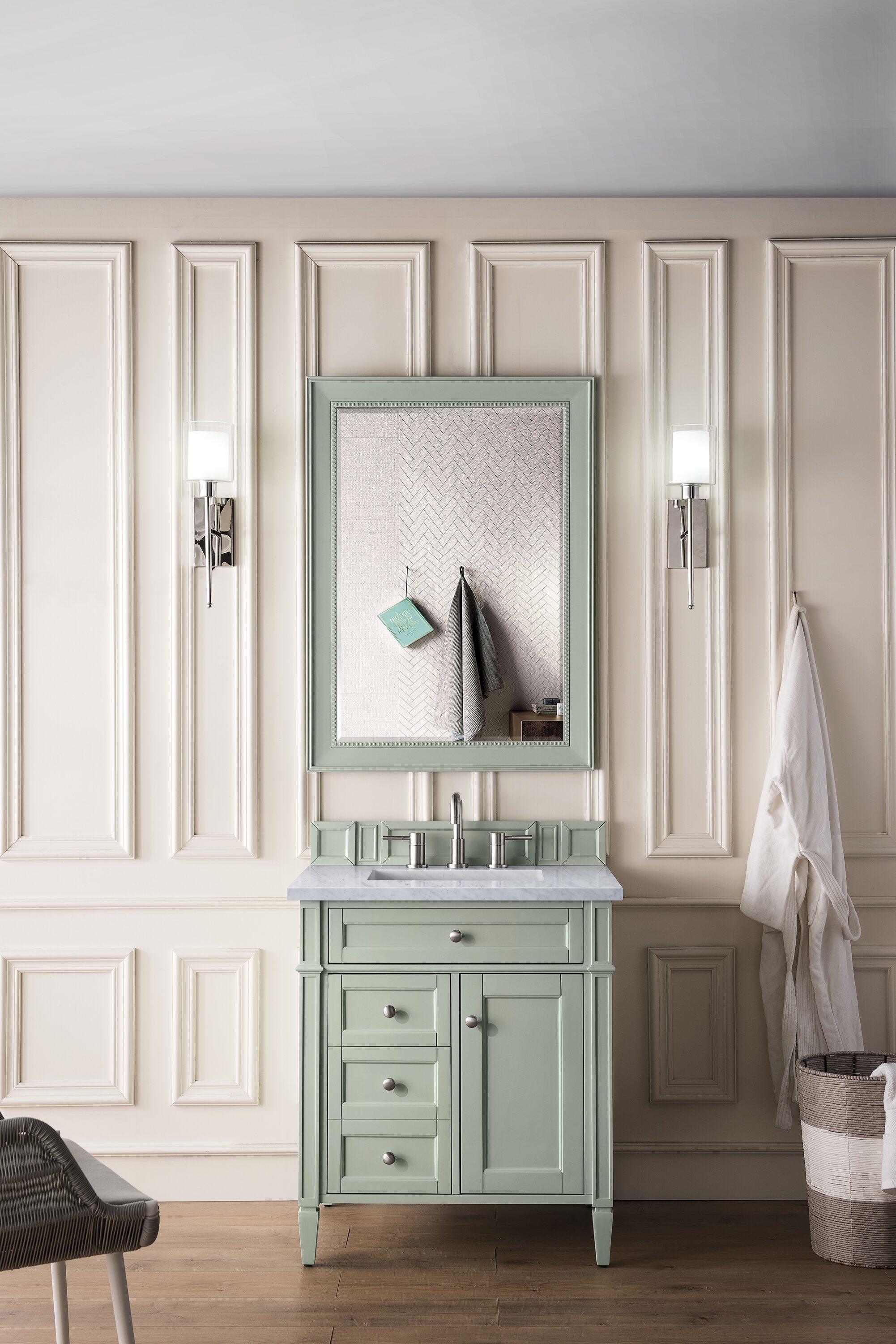 James Martin Vanities 157-M29-SGR Framed-Bath-Mirrors - View #3