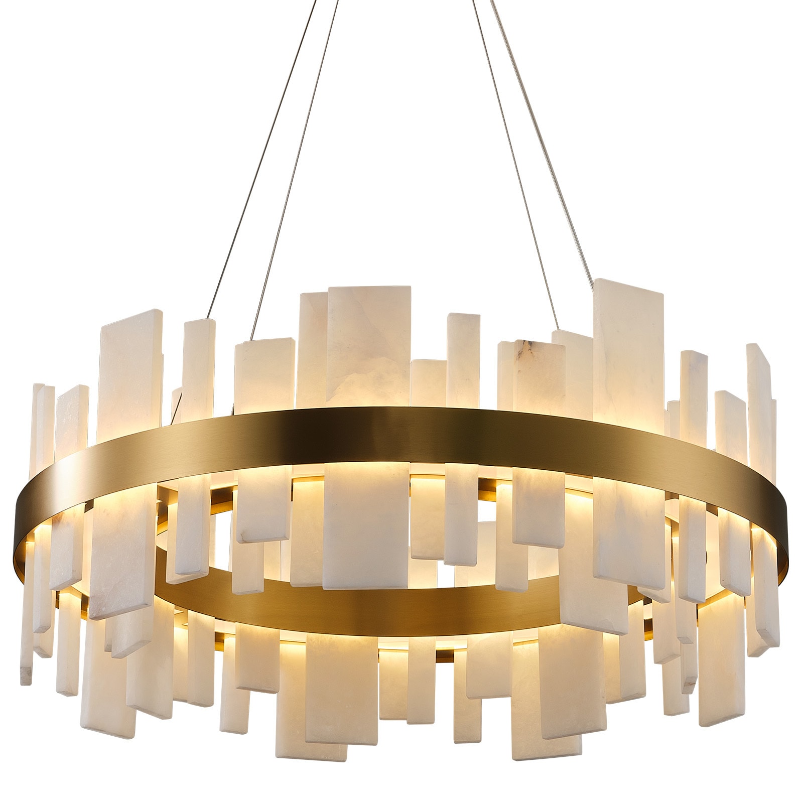 Kviflon Dimmable LED Kitchen Island Round Chandelier