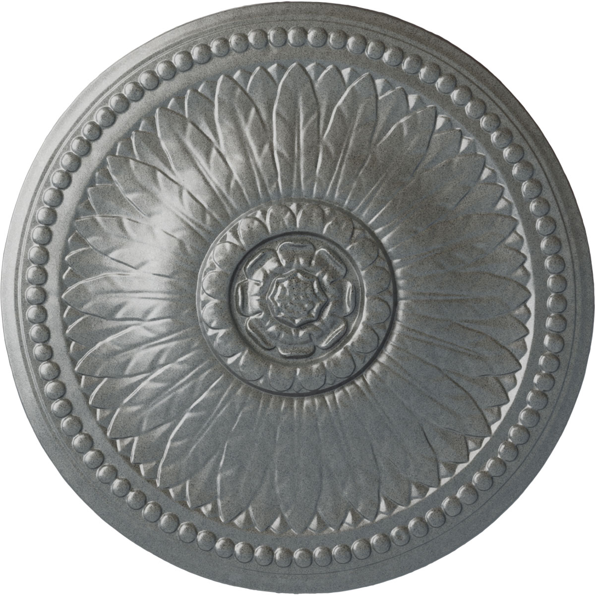 Ekena Millwork CM19BIPLS Bailey 18.125-in W x 18.125-in L Painted Platinum Polyurethane Whole Ceiling Medallion