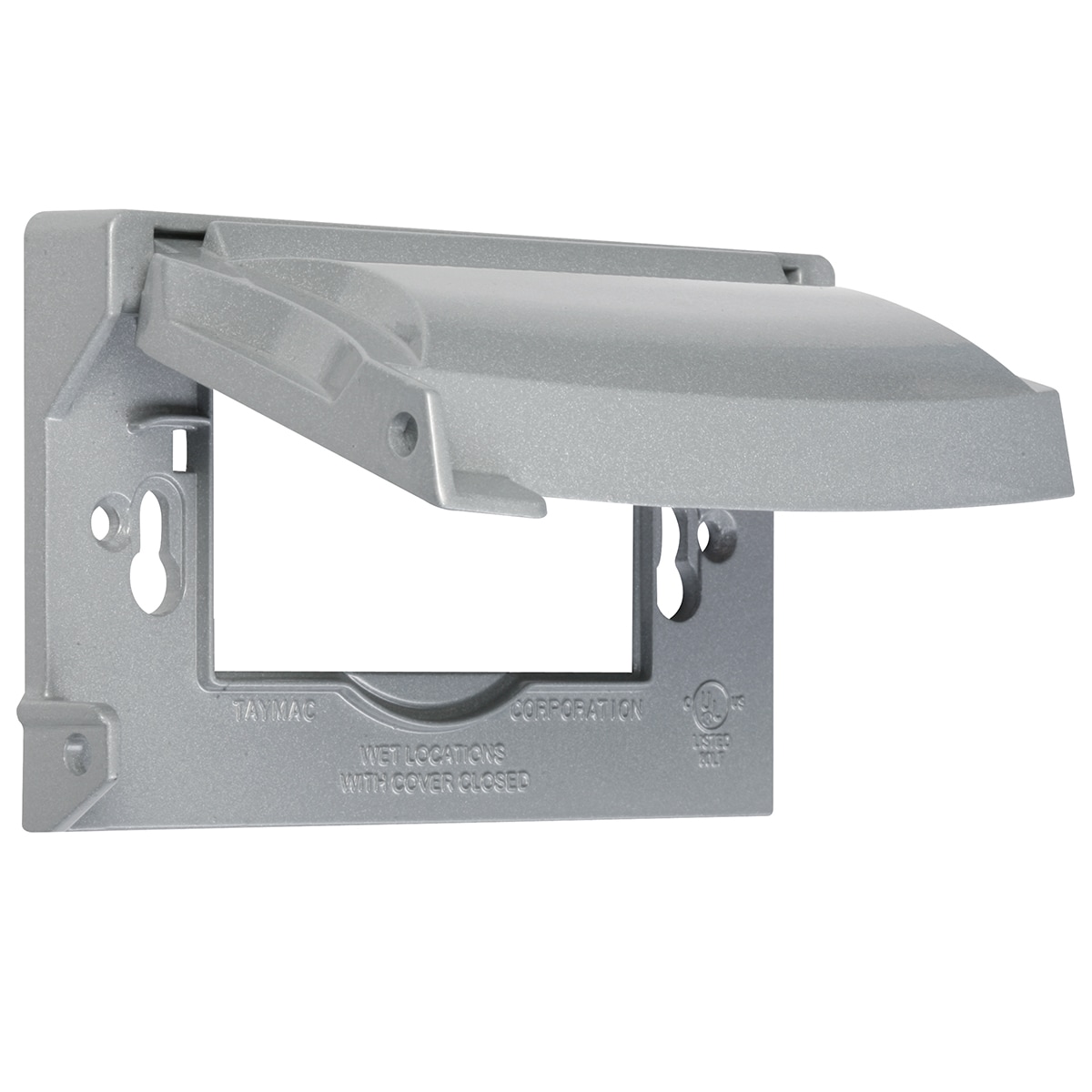 Hubbell MX1250S 1 -Gang Rectangle Gray Metal Weatherproof Electrical Box Cover