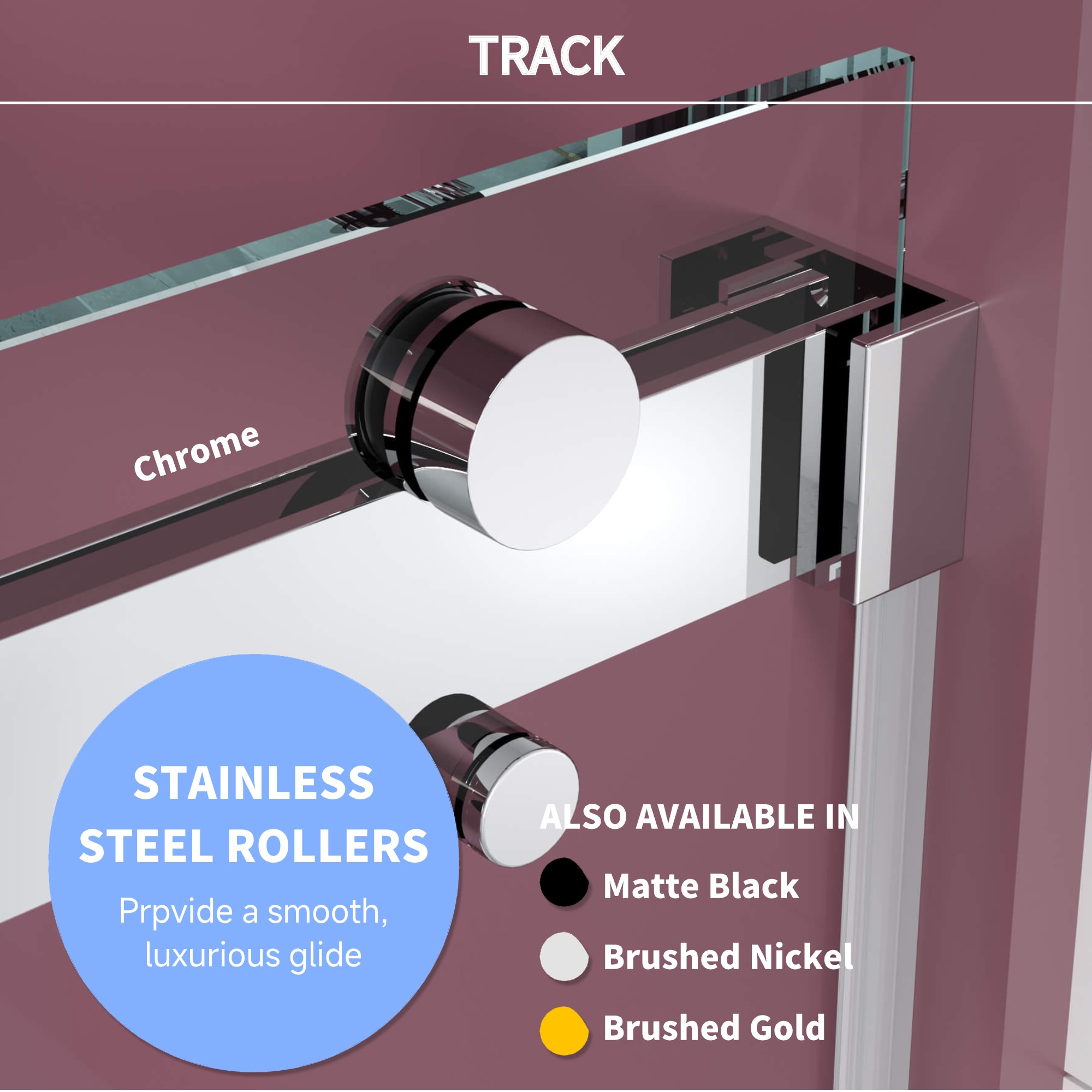 WELLFOR QPZ-TM26047 Shower-Doors - View #2
