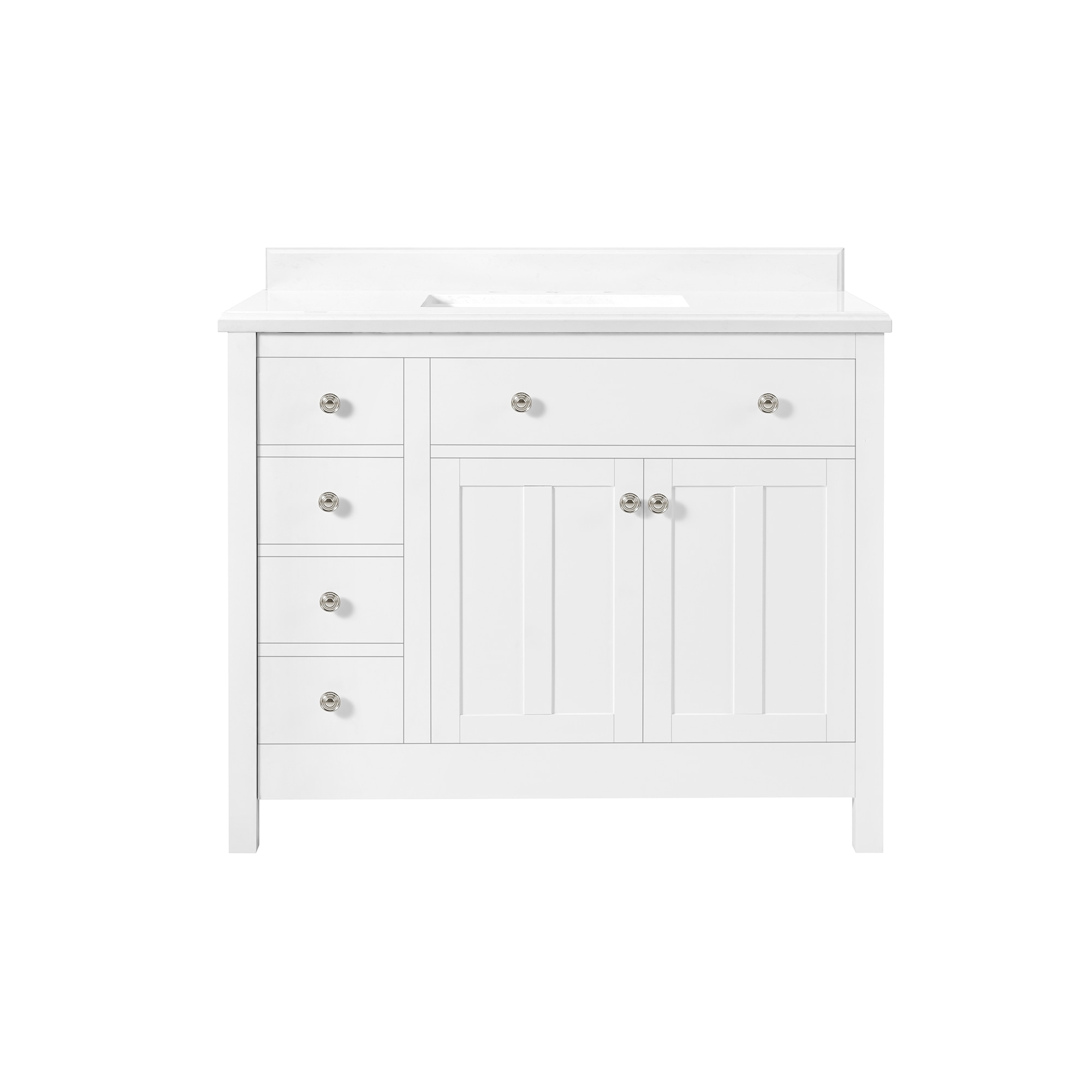OVE Decors NEWCASTLE-42WH Bath-Vanity-Combo - View #2