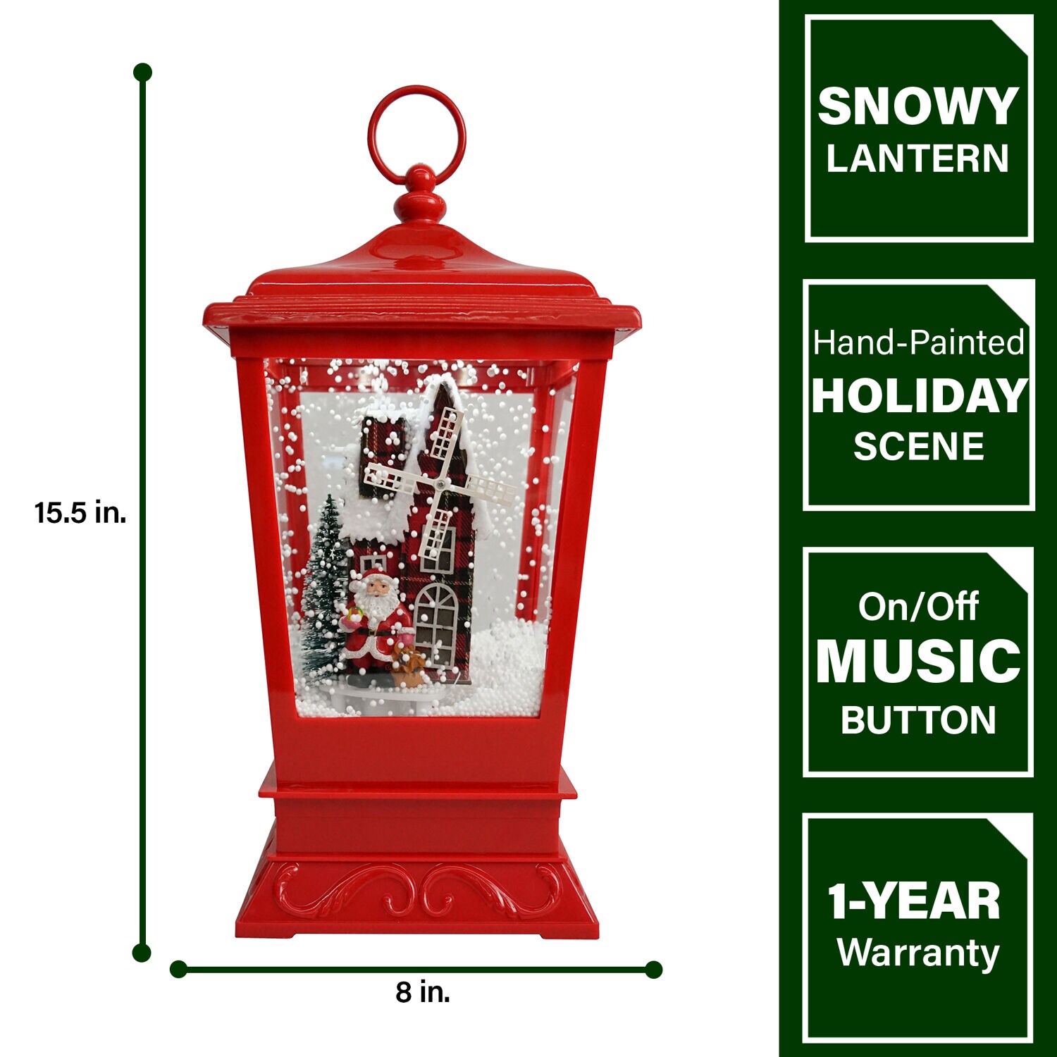 Fraser Hill Farm FHST016A-RD1 Table-Christmas-Decorations - View #4