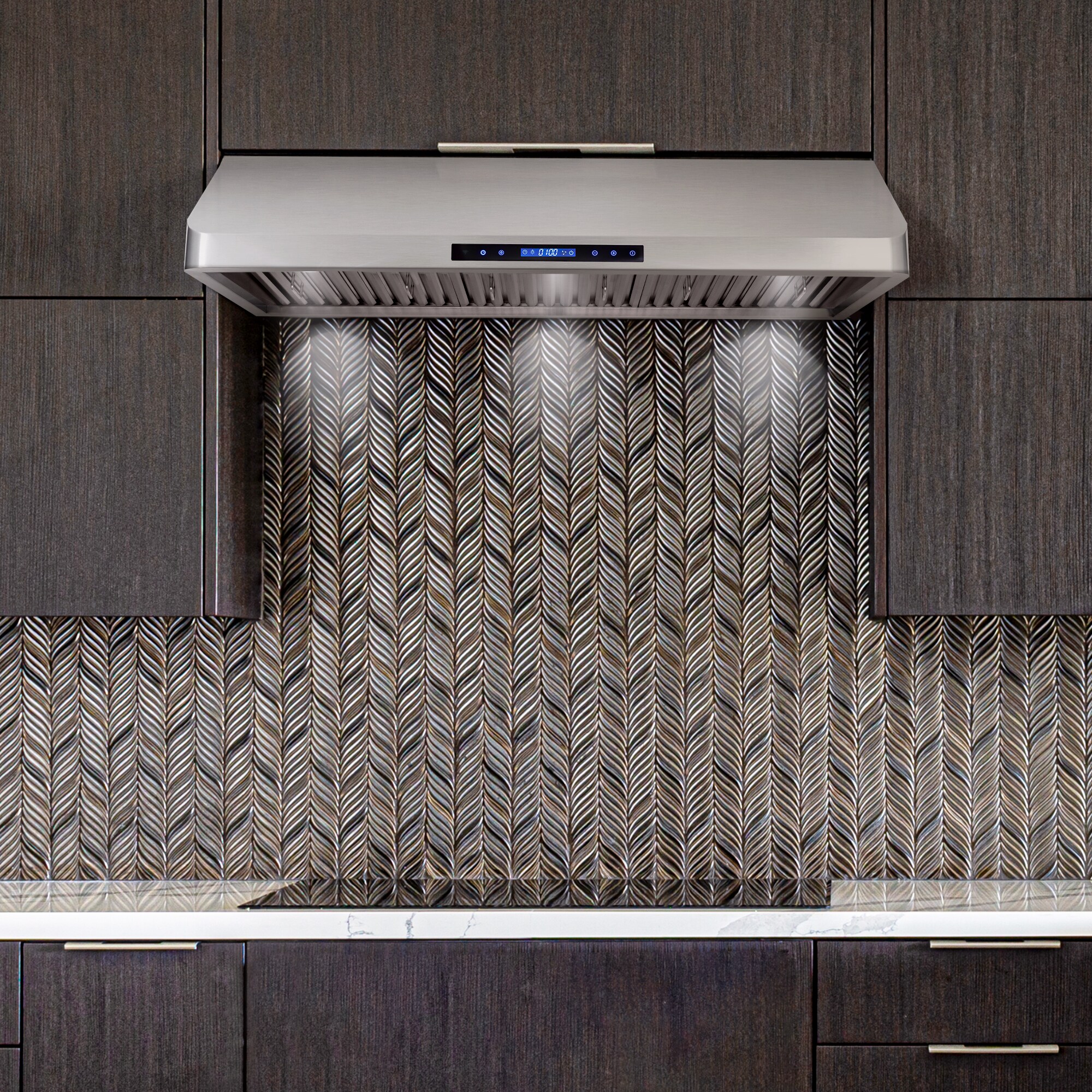 Cosmo QS48 48-in Ducted Stainless Steel Undercabinet Range Hood in the ...