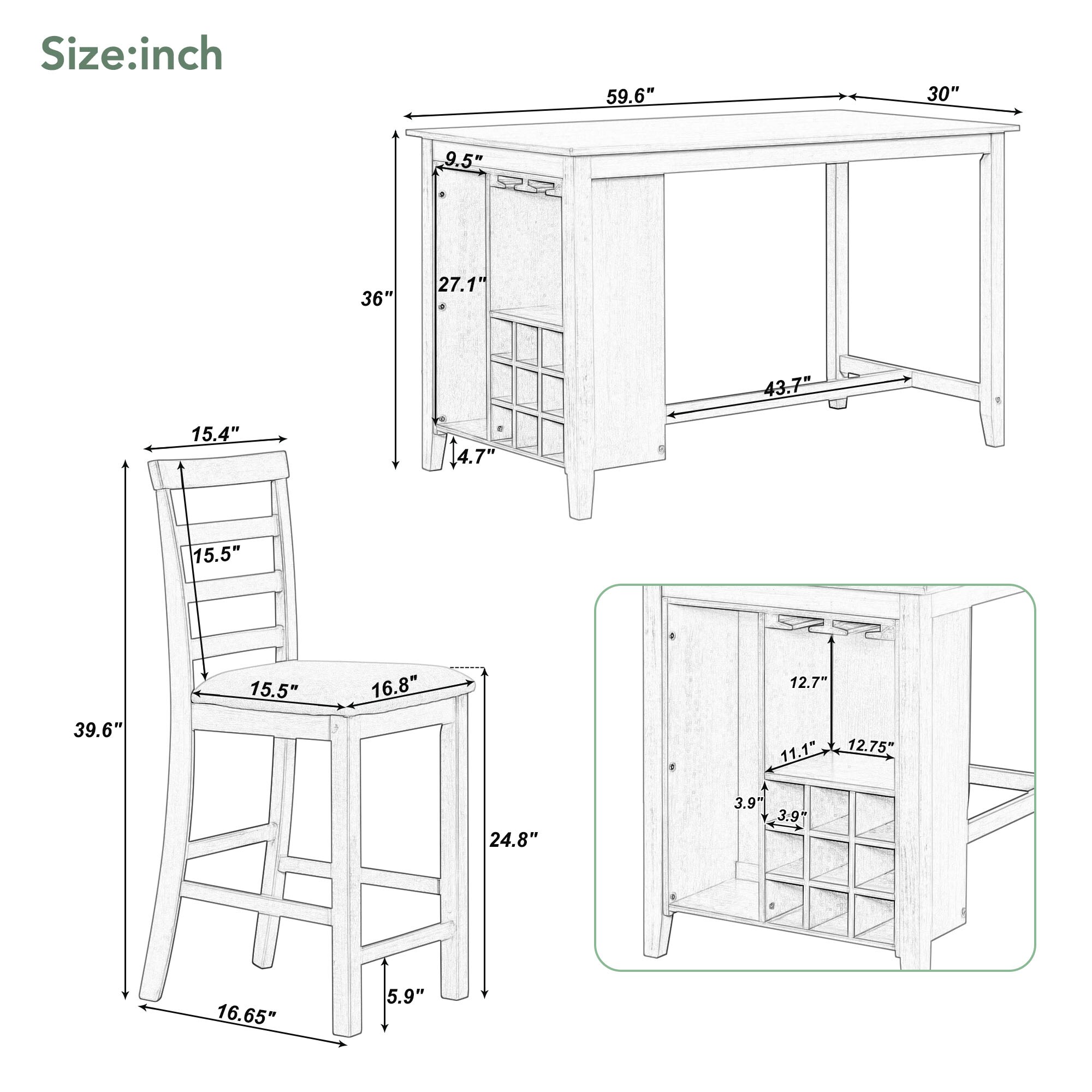 Siavonce XH39AAD Dining-Sets - View #6