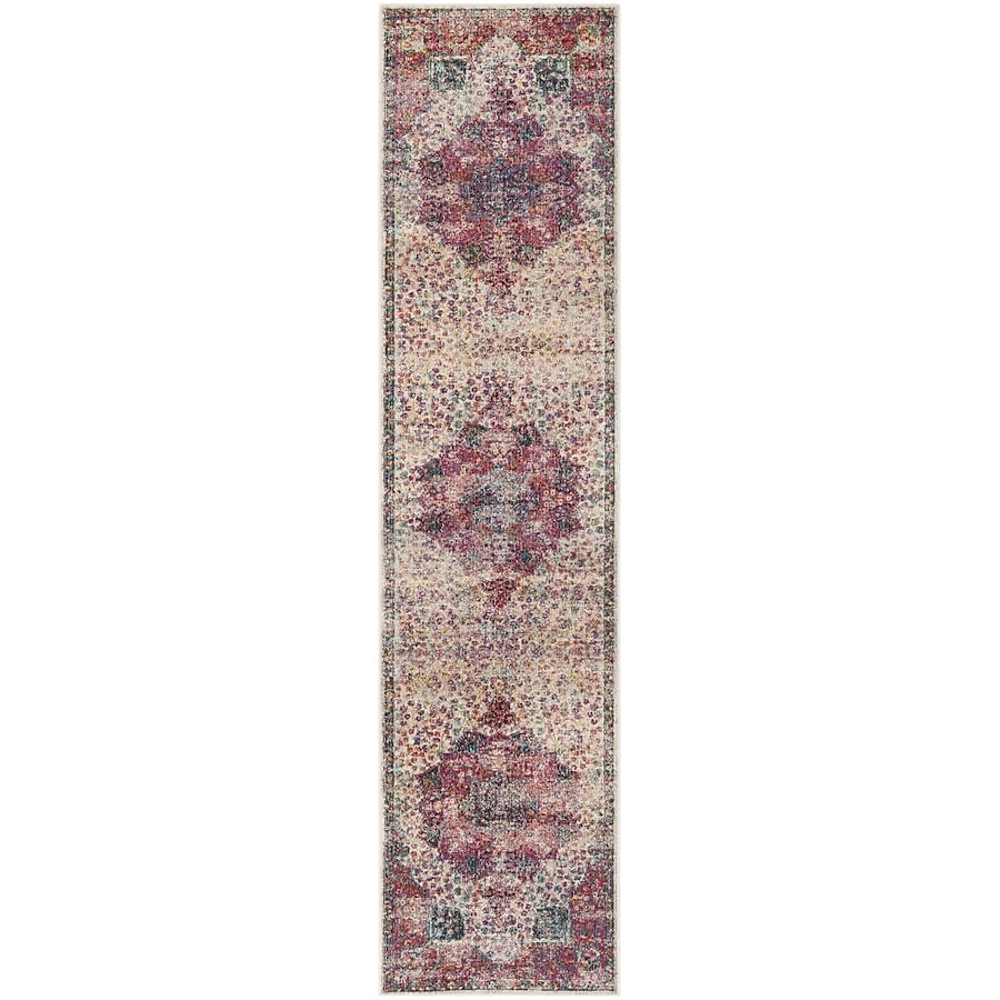 Safavieh Merlot Angra 2 x 8 Cream/Multi Indoor Floral/Botanical Oriental Runner Safavieh Merlot Angra 2 x 8 Cream/Multi Indoor Floral/Botanical Oriental Runner