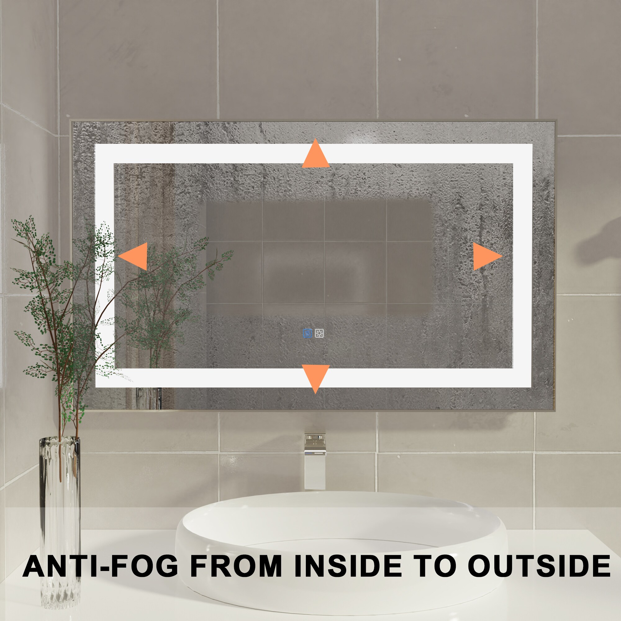 ExBrite DHBM24322LA Framed-Bath-Mirrors - View #5