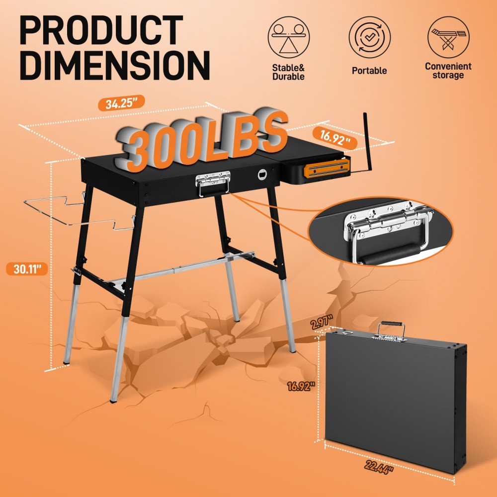 Tinyhomie LW-X-KARL3829 Grill-Carts-Grill-Stands - View #4