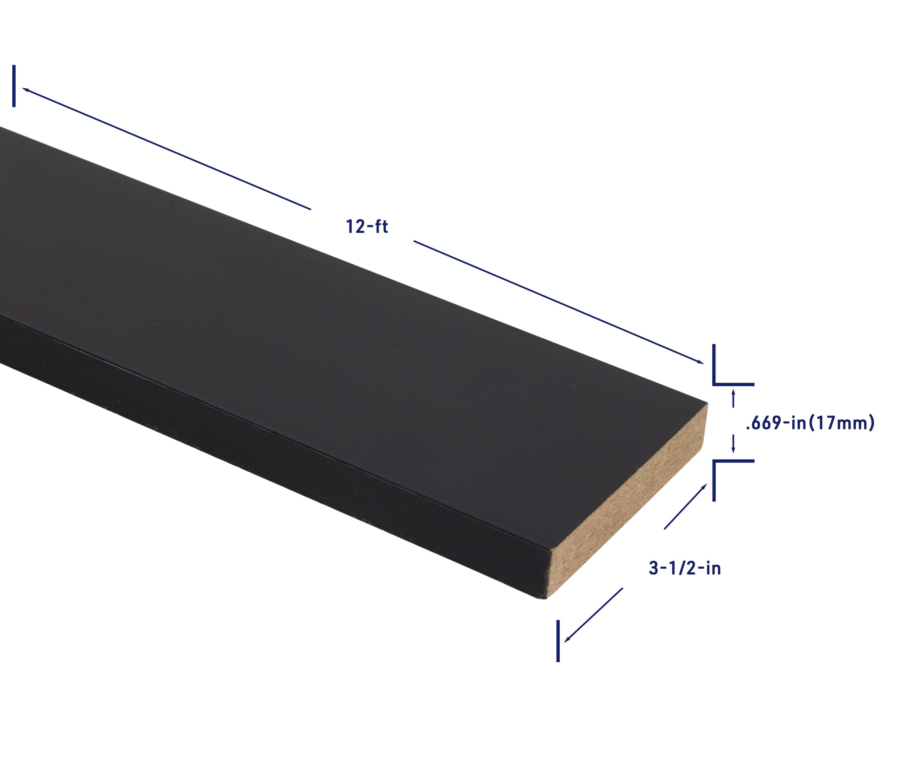 allen + roth 148-PFBLKMDF12 Appearance-Boards - View #5