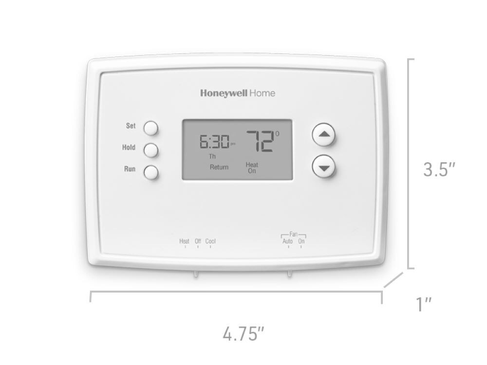 Honeywell Home 1Week Programmable Thermostat Basic Schedule 24Volt
