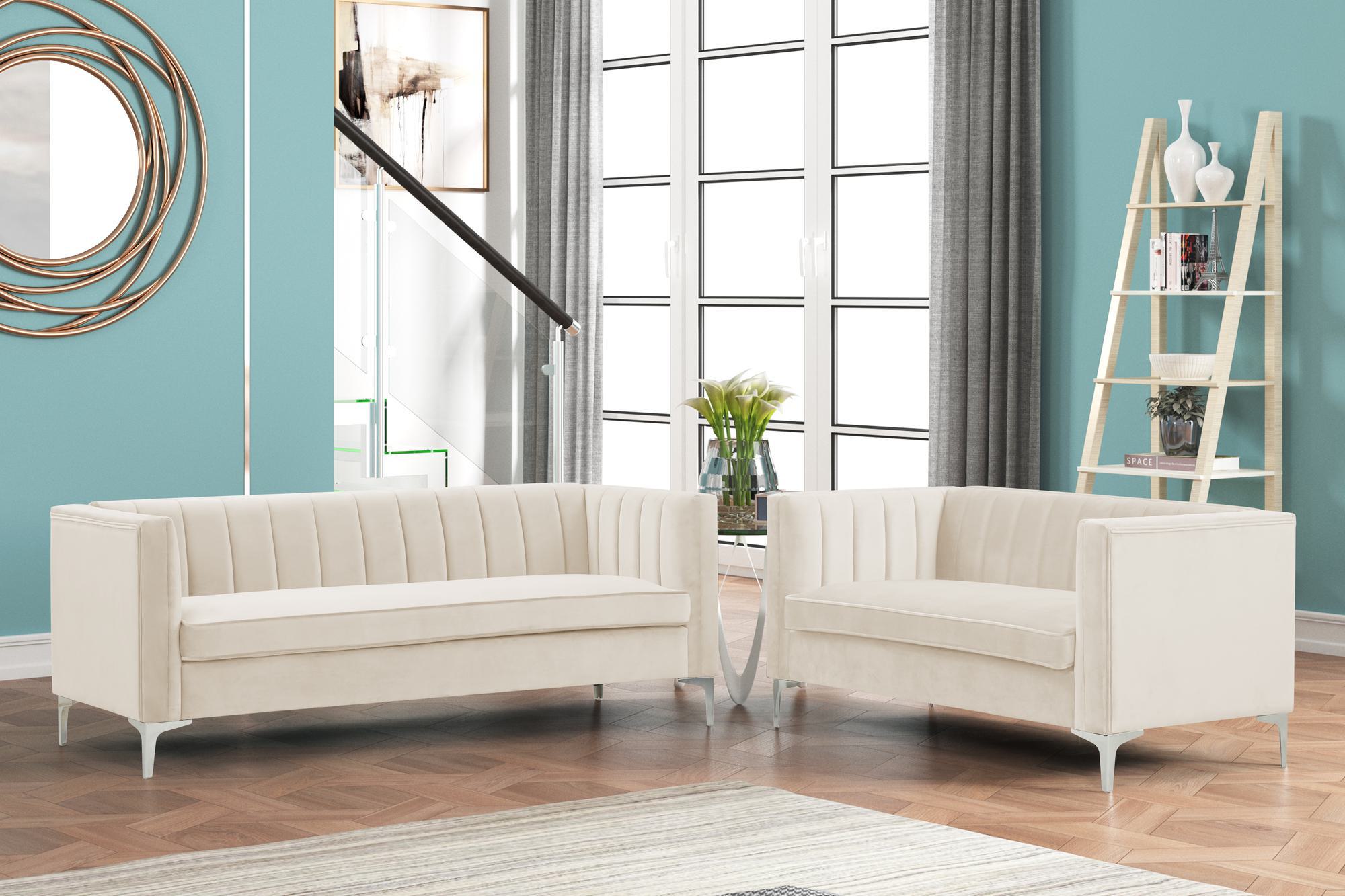 FARATI 8602-2+3 Modern 2 -Piece Beige Living Room Set