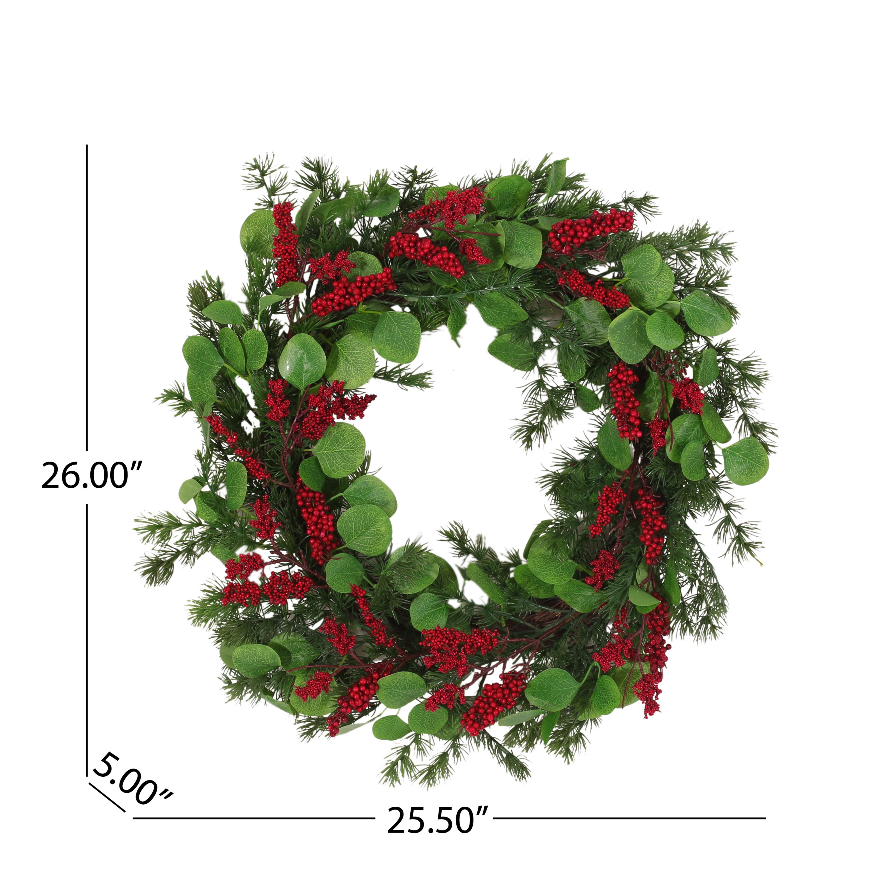 AAZJ NBC-CM73055RED Artificial-Christmas-Wreaths - View #8