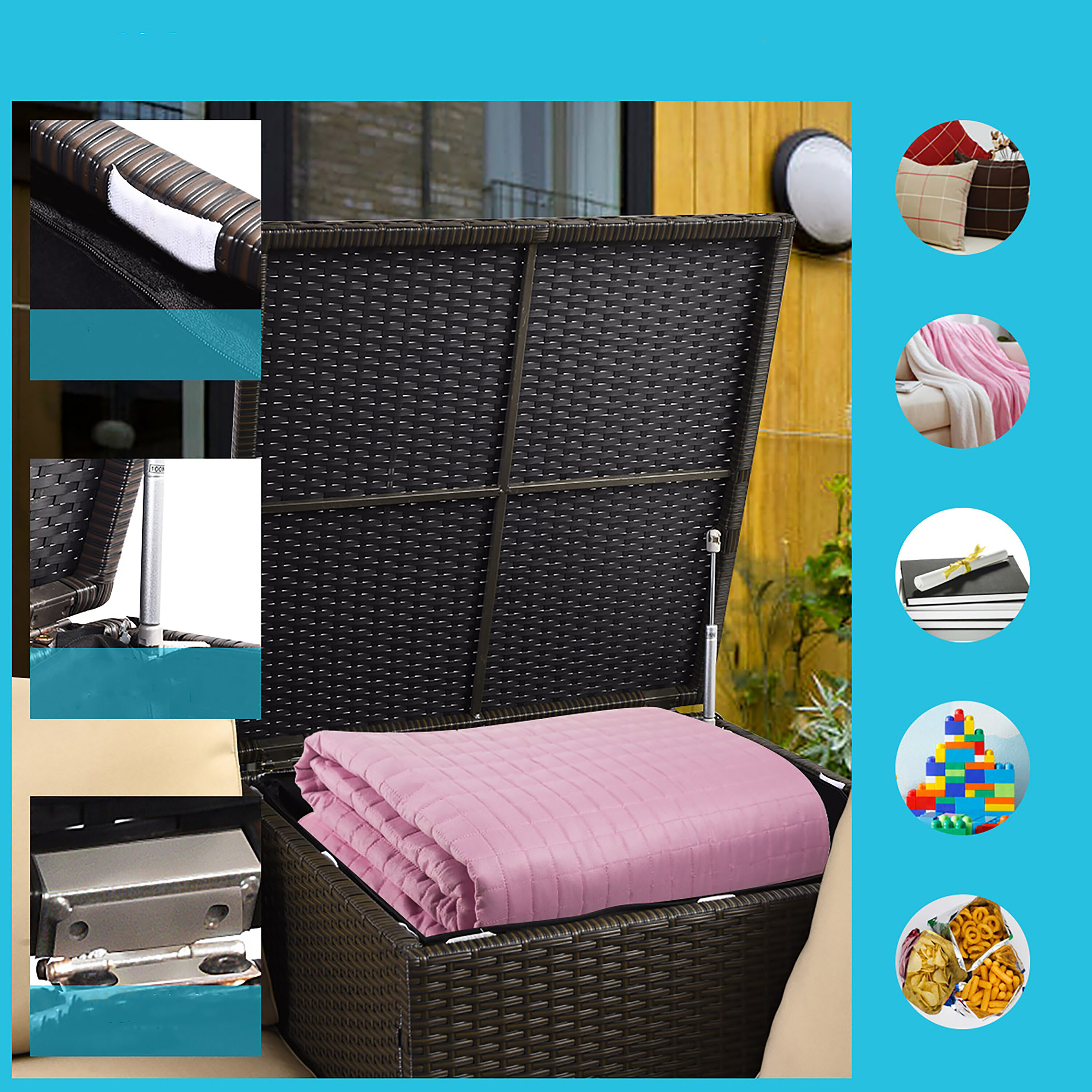 Costway HW66714TU+ Patio-Conversation-Sets - View #6