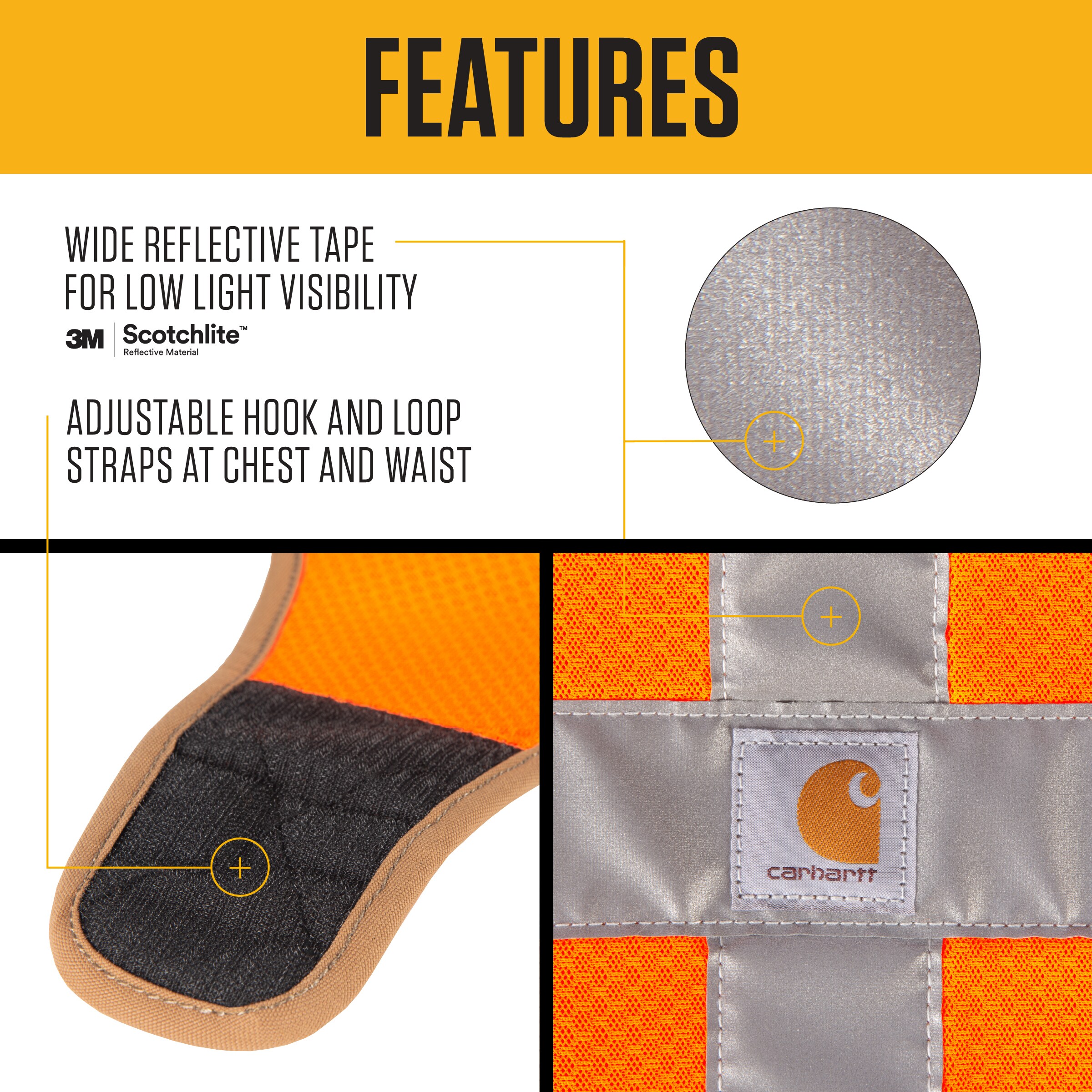 Carhartt Mesh Safety Dog Vest P000034280105 at Lowes.com