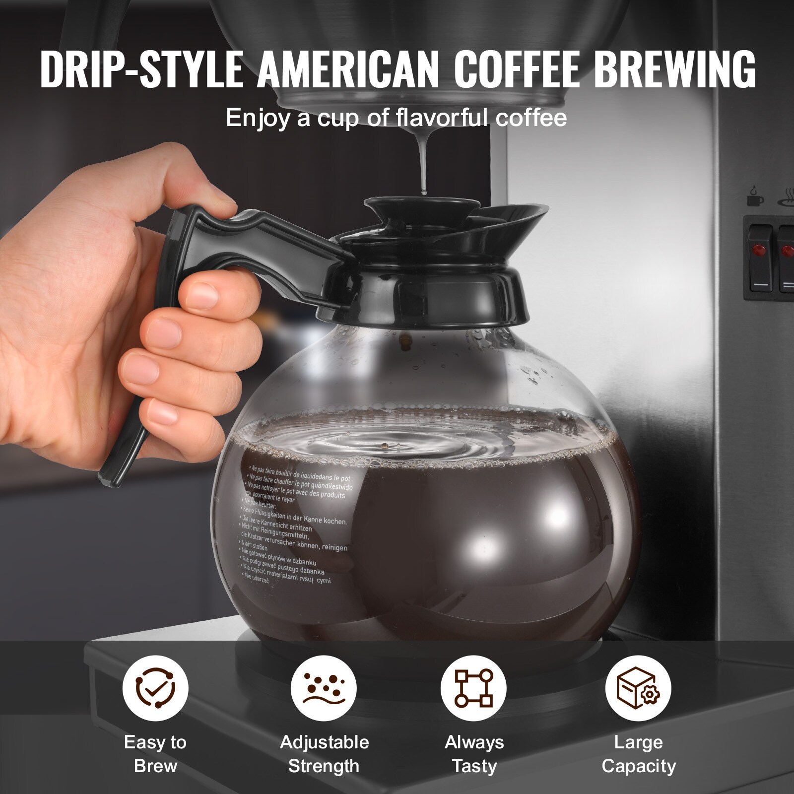 VEVOR SCBLHSYMSKFJ14813V1 Coffee-Makers - View #6