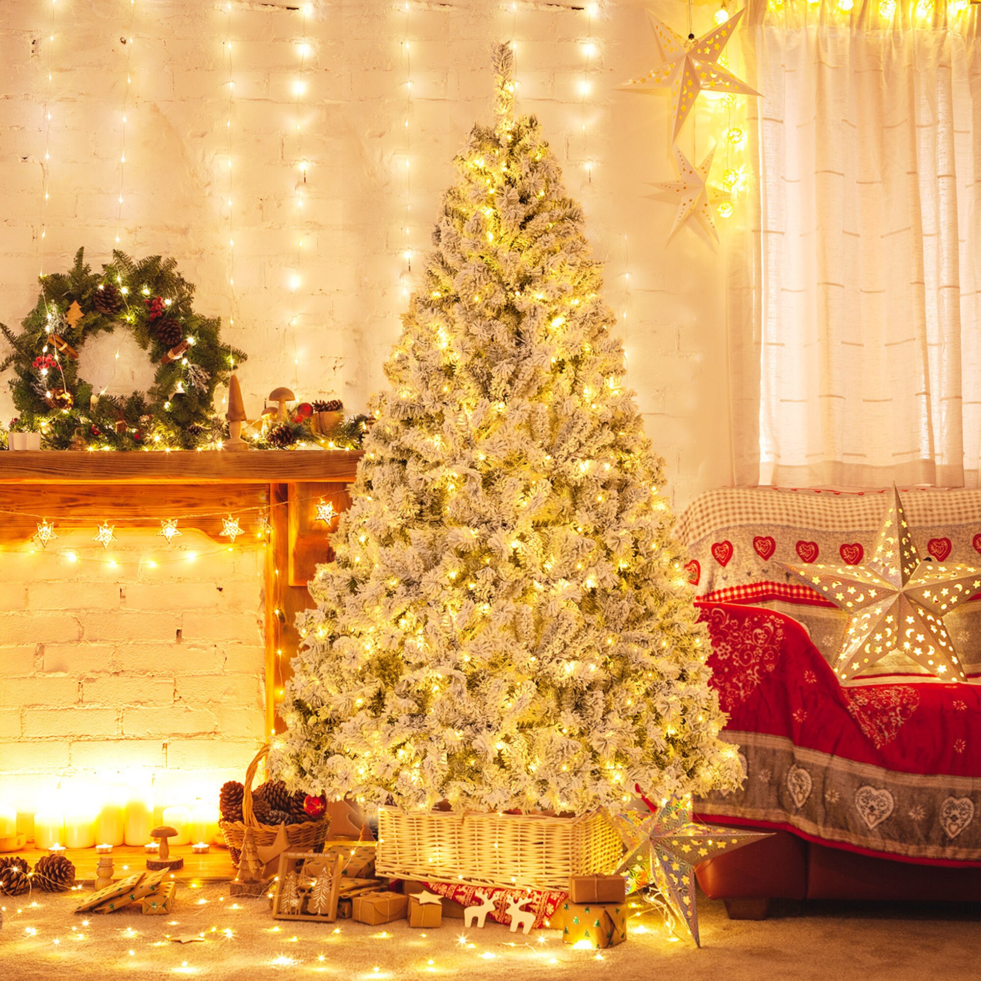 Costway LWS00769 Artificial-Christmas-Trees - View #9
