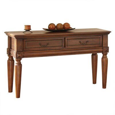 Steve Silver Davina Venetian Warm Cherry Sofa Table In The Console Tables Department At Com Steve Silver Davina Venetian Warm, Venetian 2 Drawer Console Table