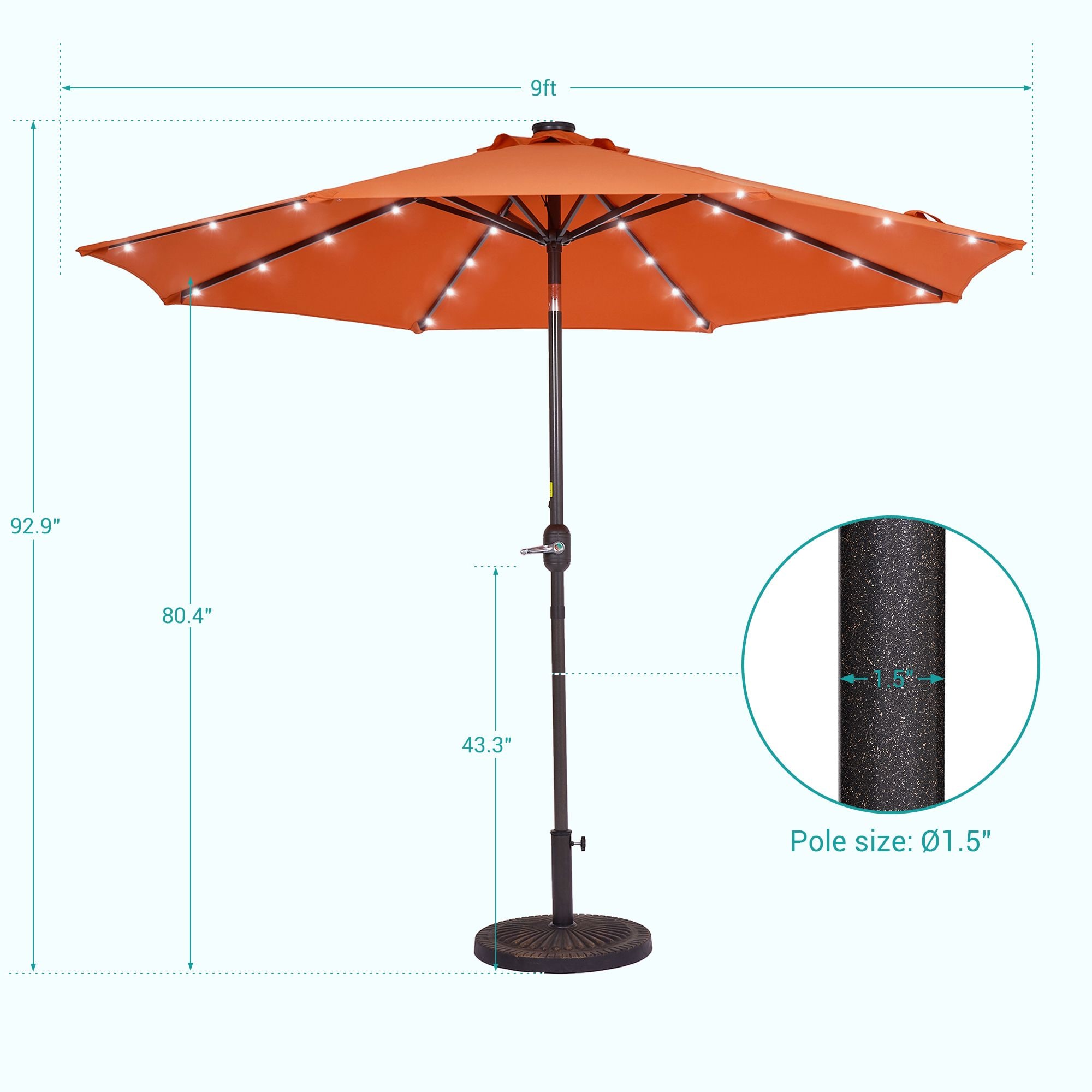ACEGOSES LW-LED270OY Umbrellas-2 - View #2