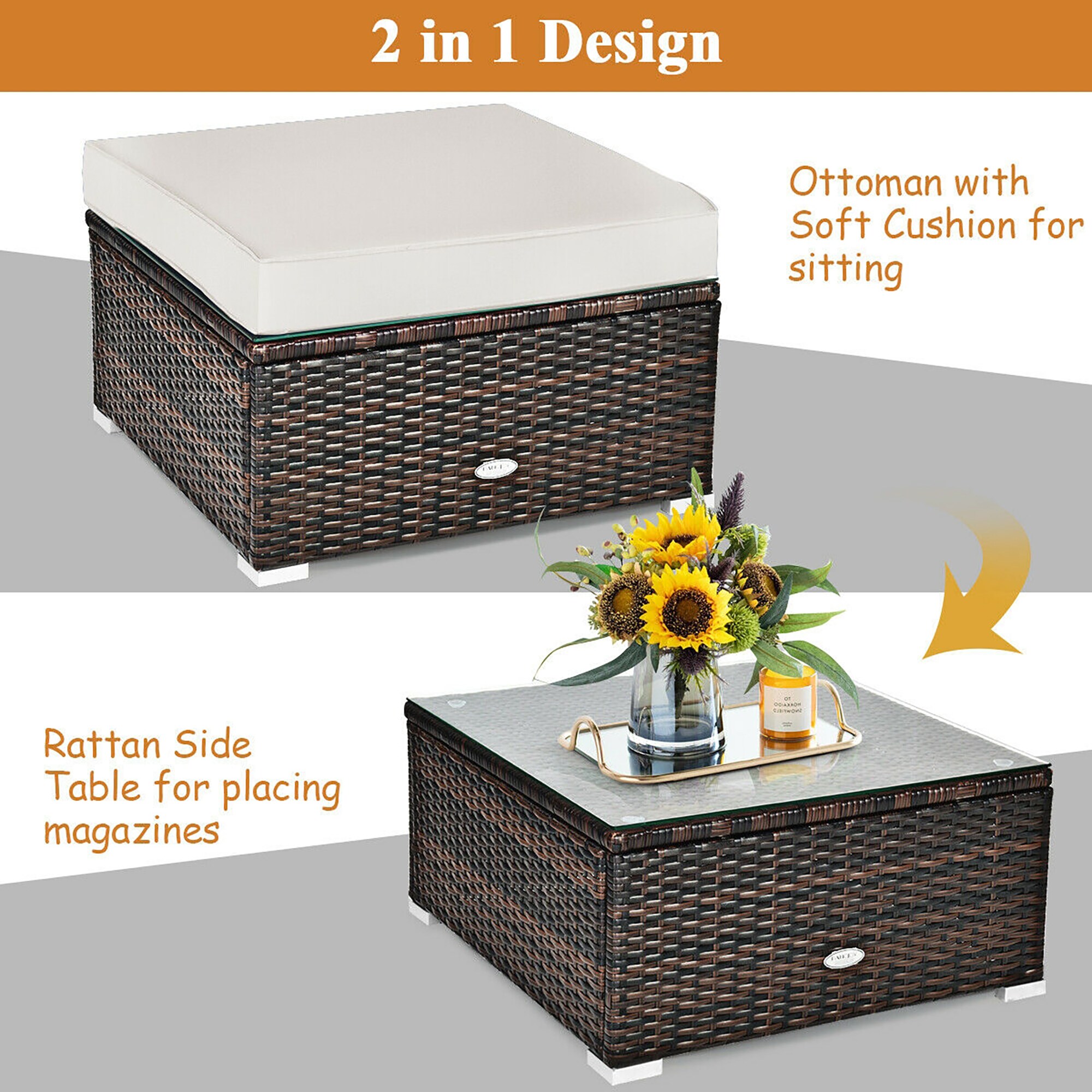 BABOOM BOM-7WH+-CO Patio-Conversation-Sets - View #8