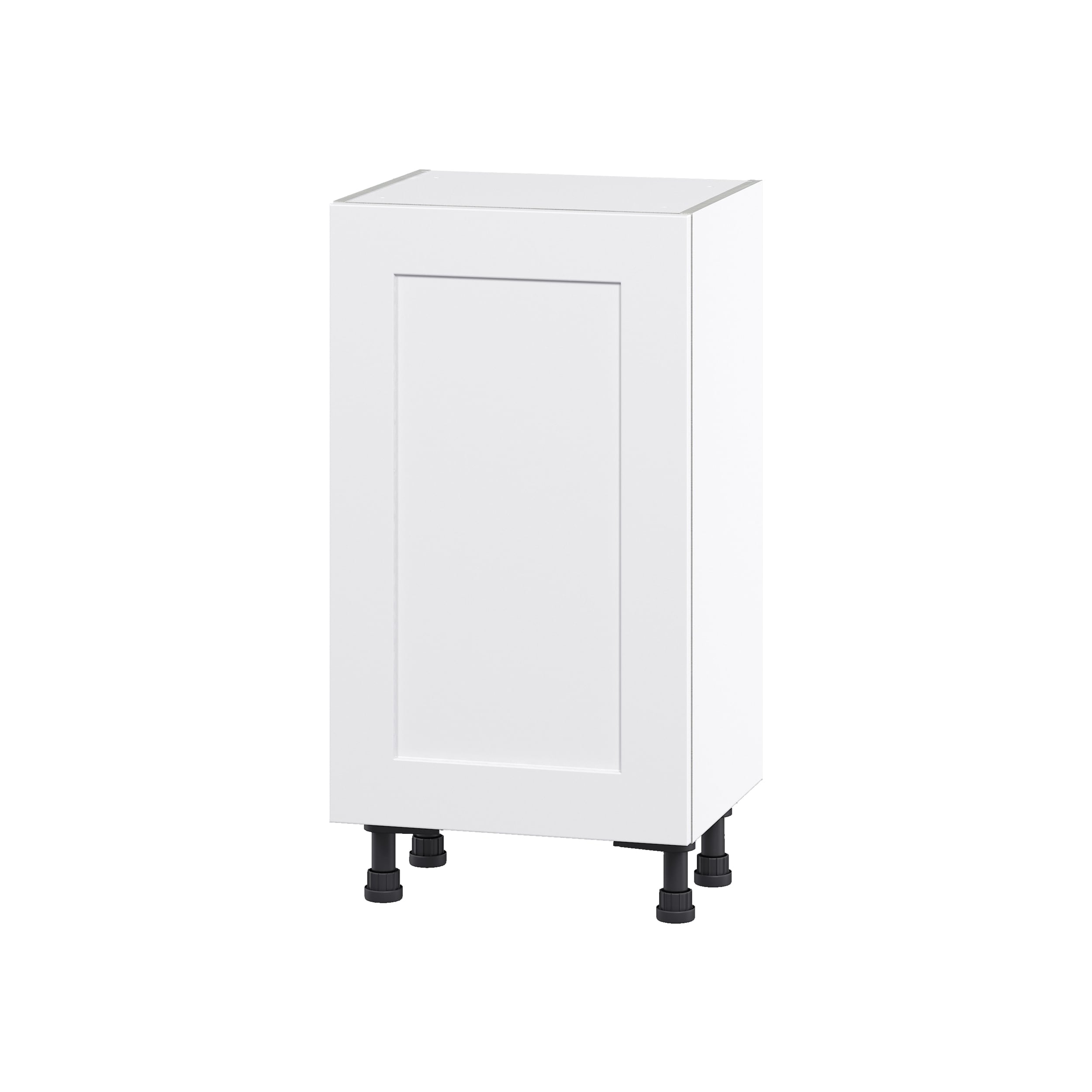 Hugo&Borg Jolie 18-in W x 34.5-in H x 24-in D Warm White Base Fully Assembled Cabinet (Flat Panel Shaker Door Style)
