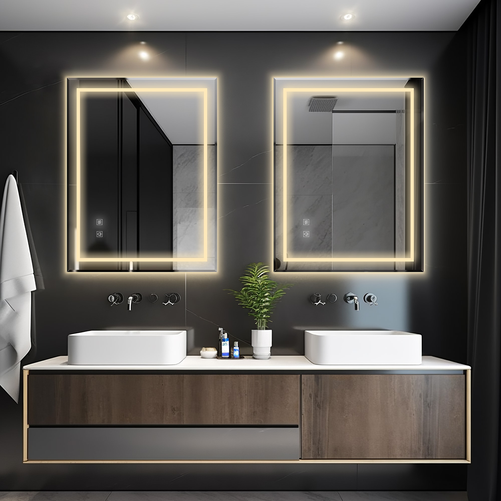 Dovelina LS-A-MR03071 Framed-Bath-Mirrors - View #2