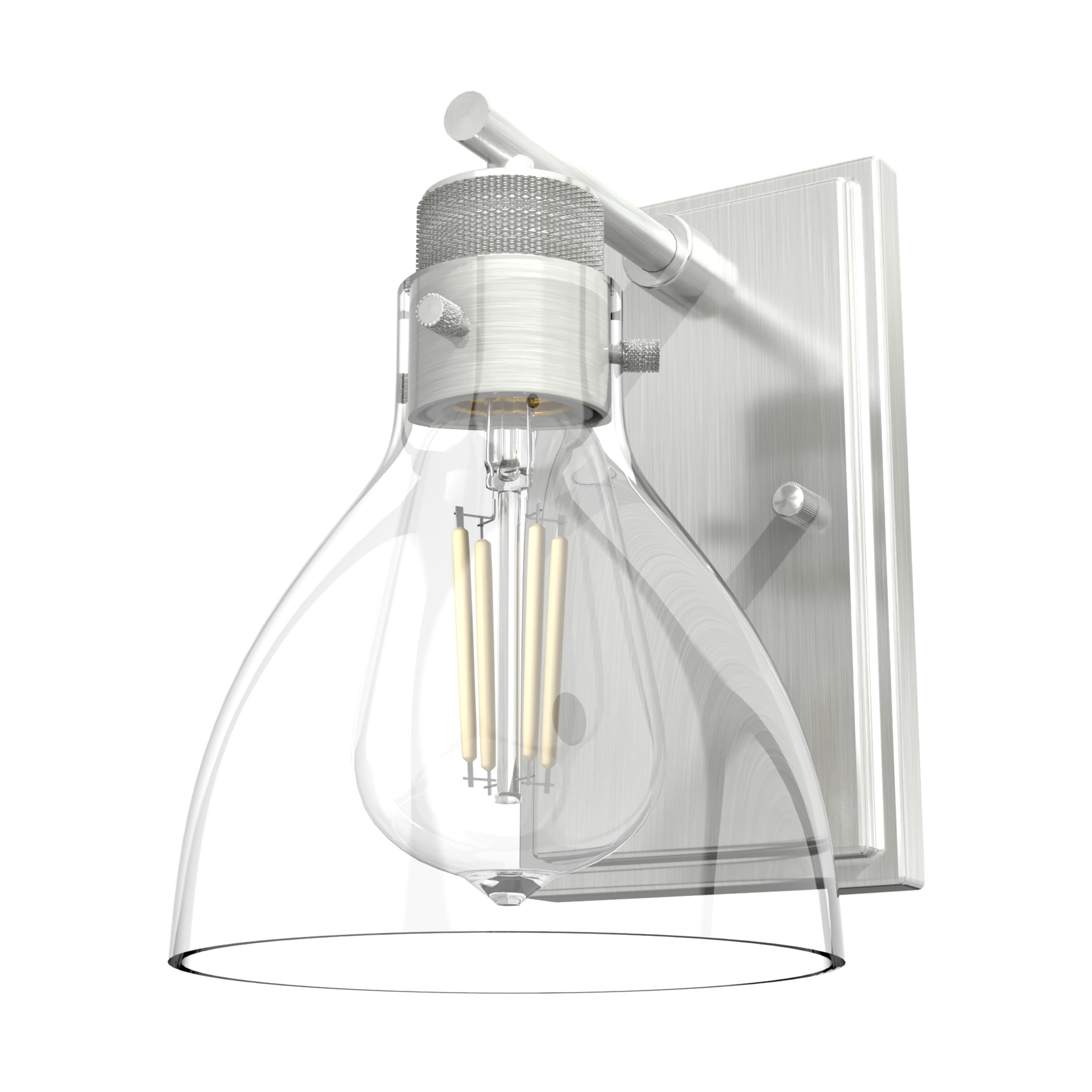 Hunter 19300 Van Nuys 1 -Light Brushed Nickel Transitional