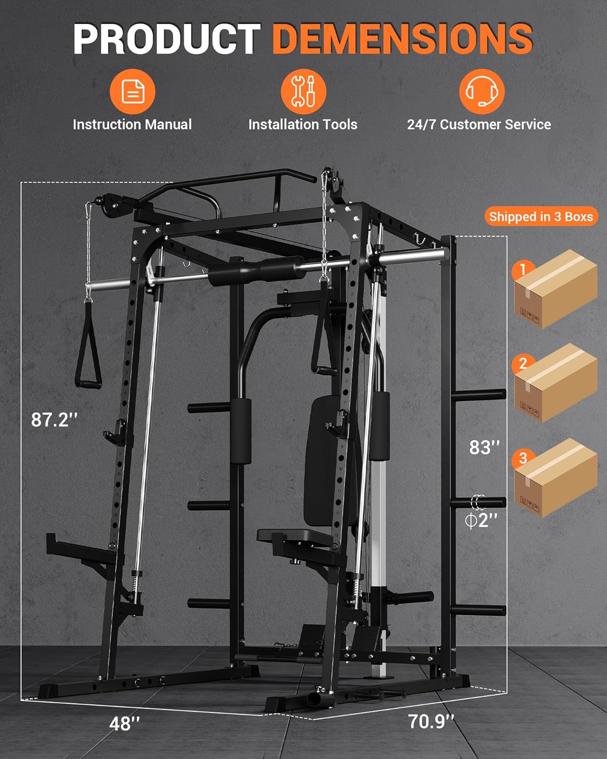 Qeetex LHF-JS-JSQC9010 Lat-Pull-Down-Machines - View #2