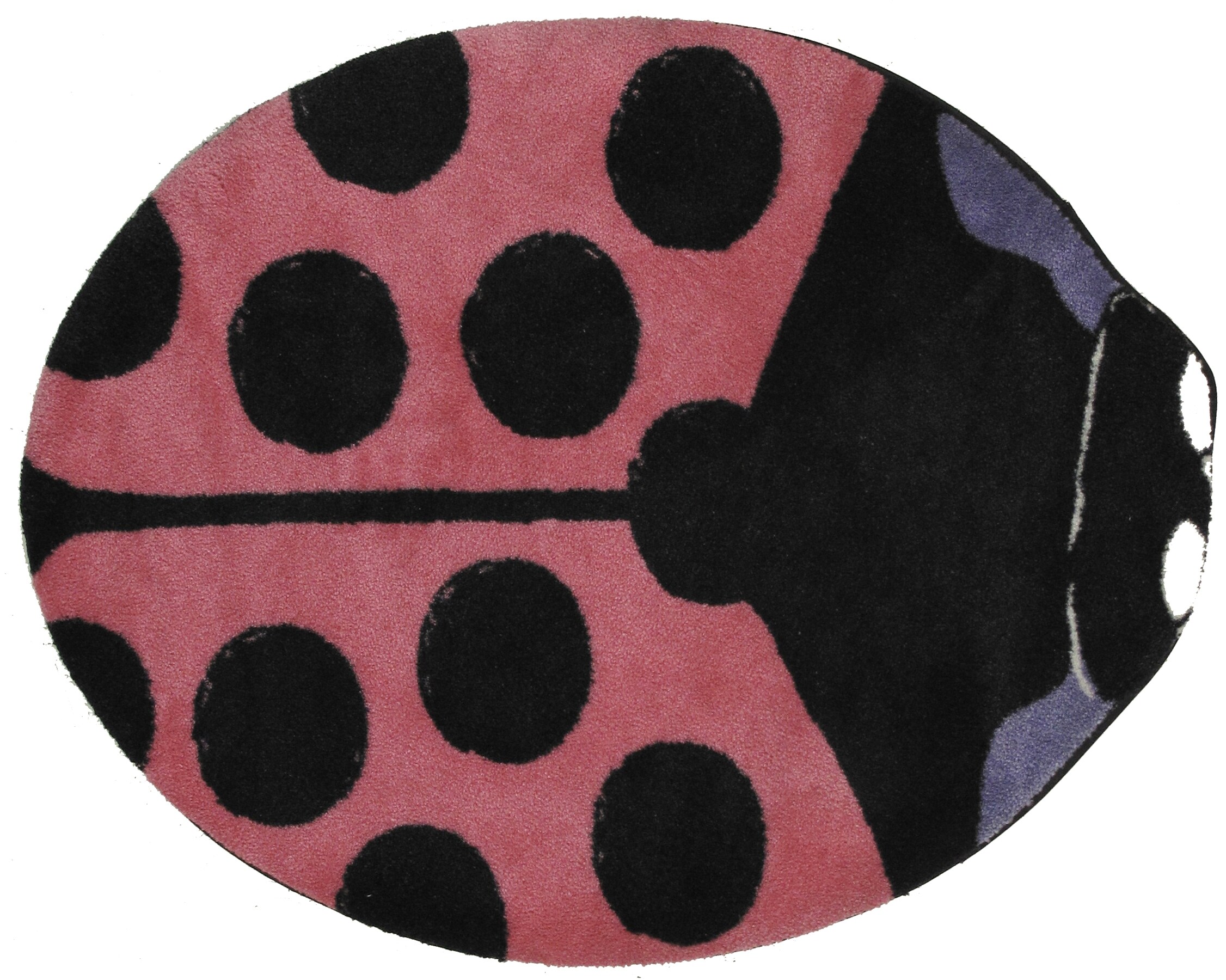 Fun Rugs FTS-074 3539 Fun Time Shape 3 X 3 (ft) Pink Oval Indoor Area Rug
