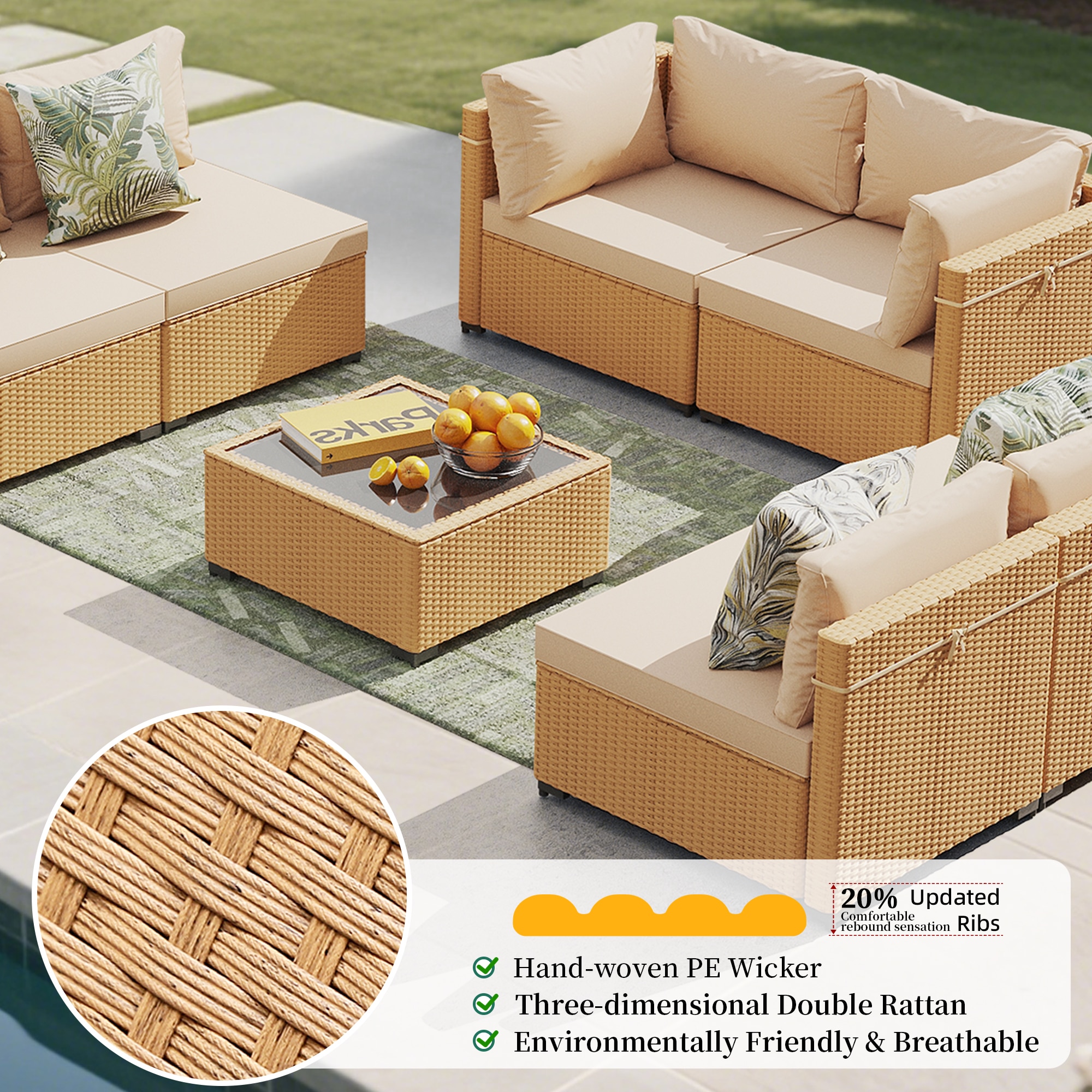 UPHA PL-2CZ-H1 Patio-Conversation-Sets - View #6