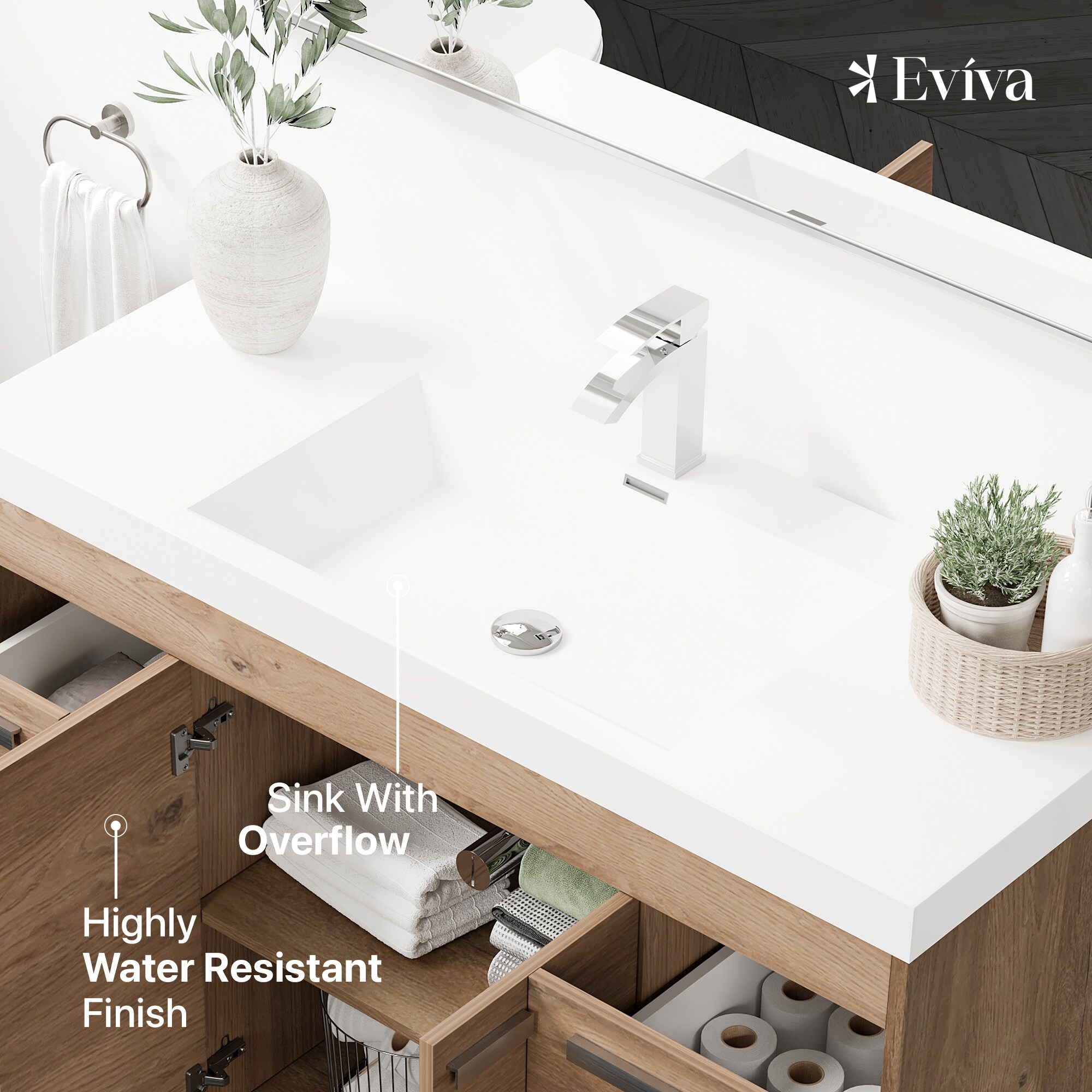 Eviva EVVN1200-8-48NOK Bath-Vanity-Combo - View #4