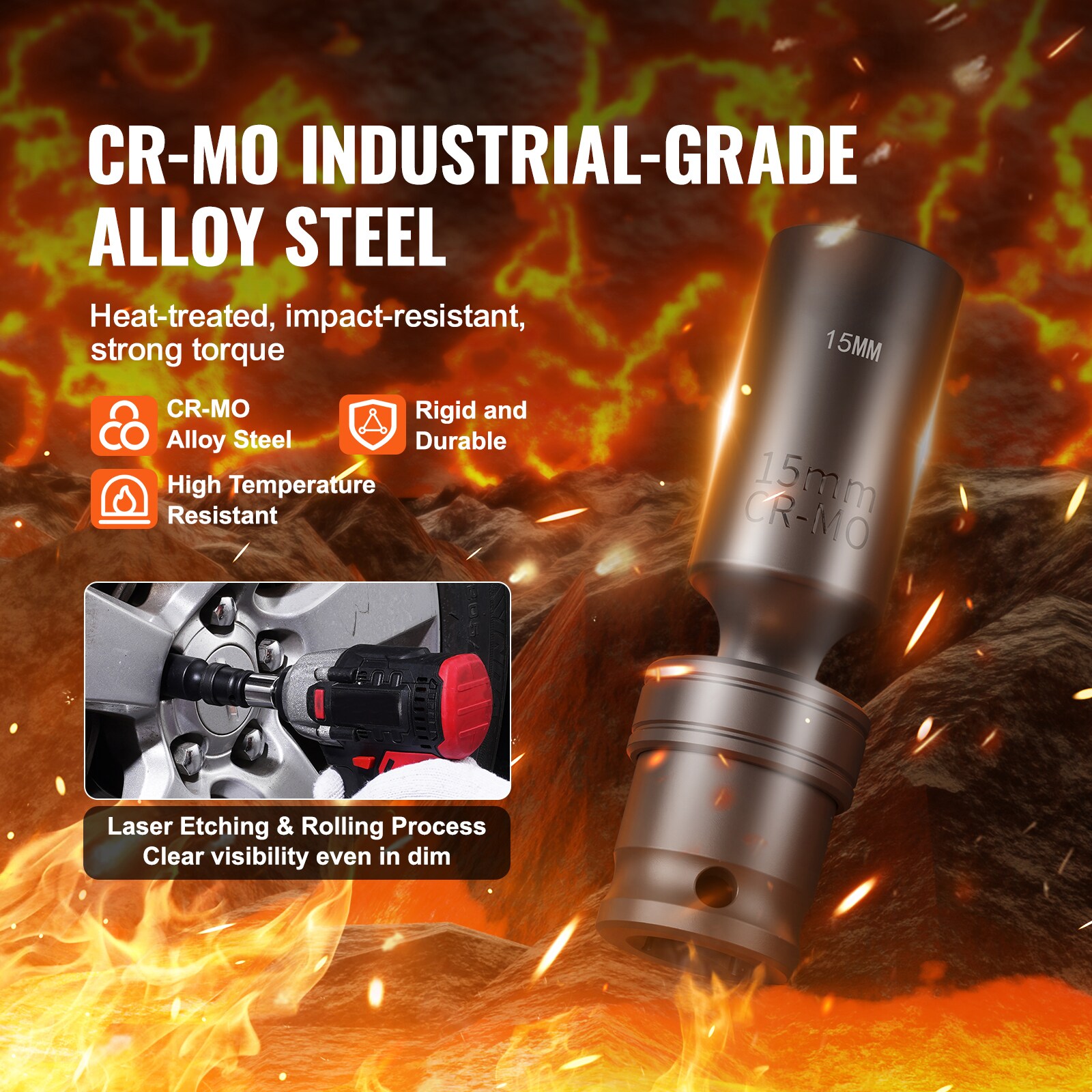 VEVOR CTSZFP3MM24MMSM3OV0 Impact-Socket-Sets - View #6