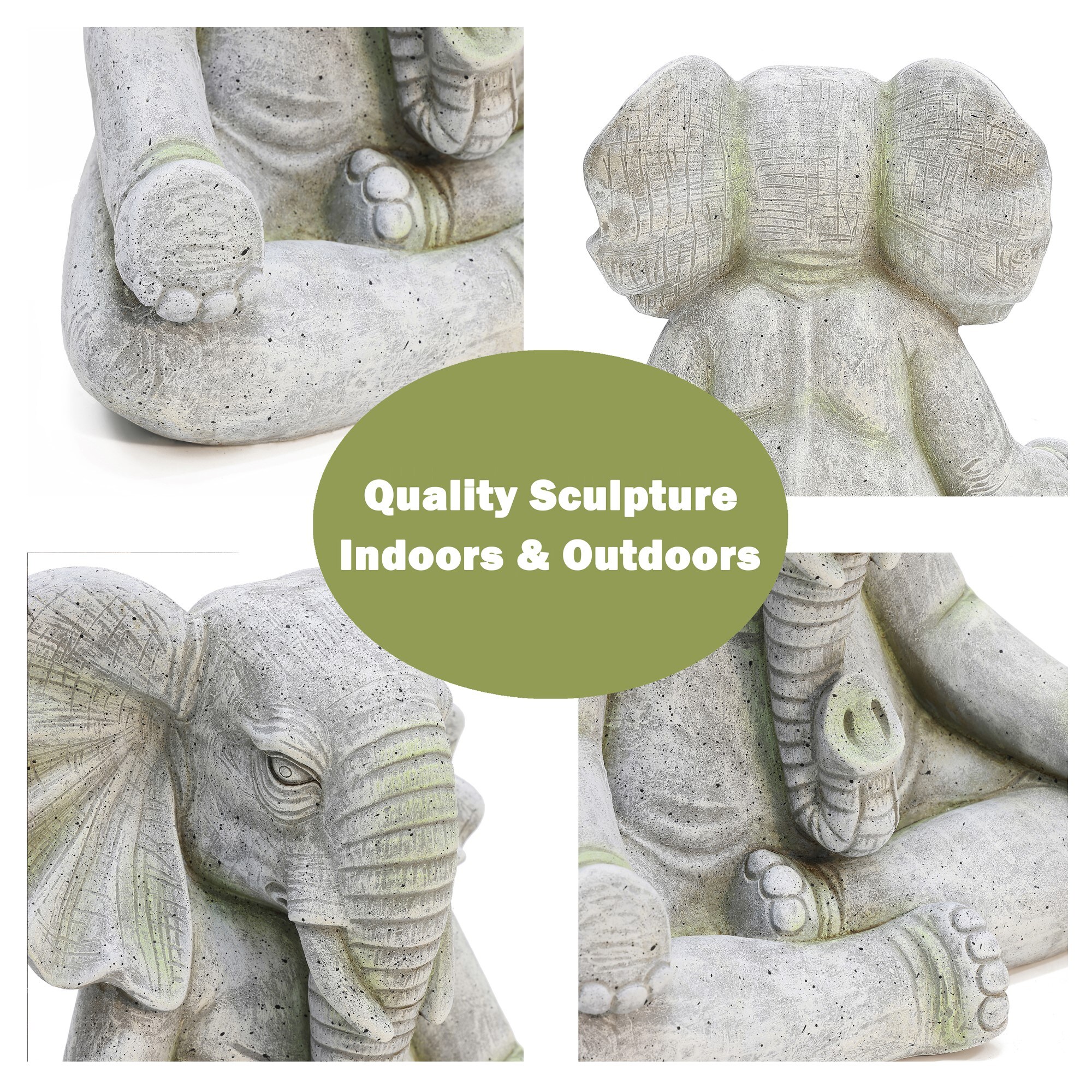 LuxenHome WHST1754 Garden-Statue - View #9