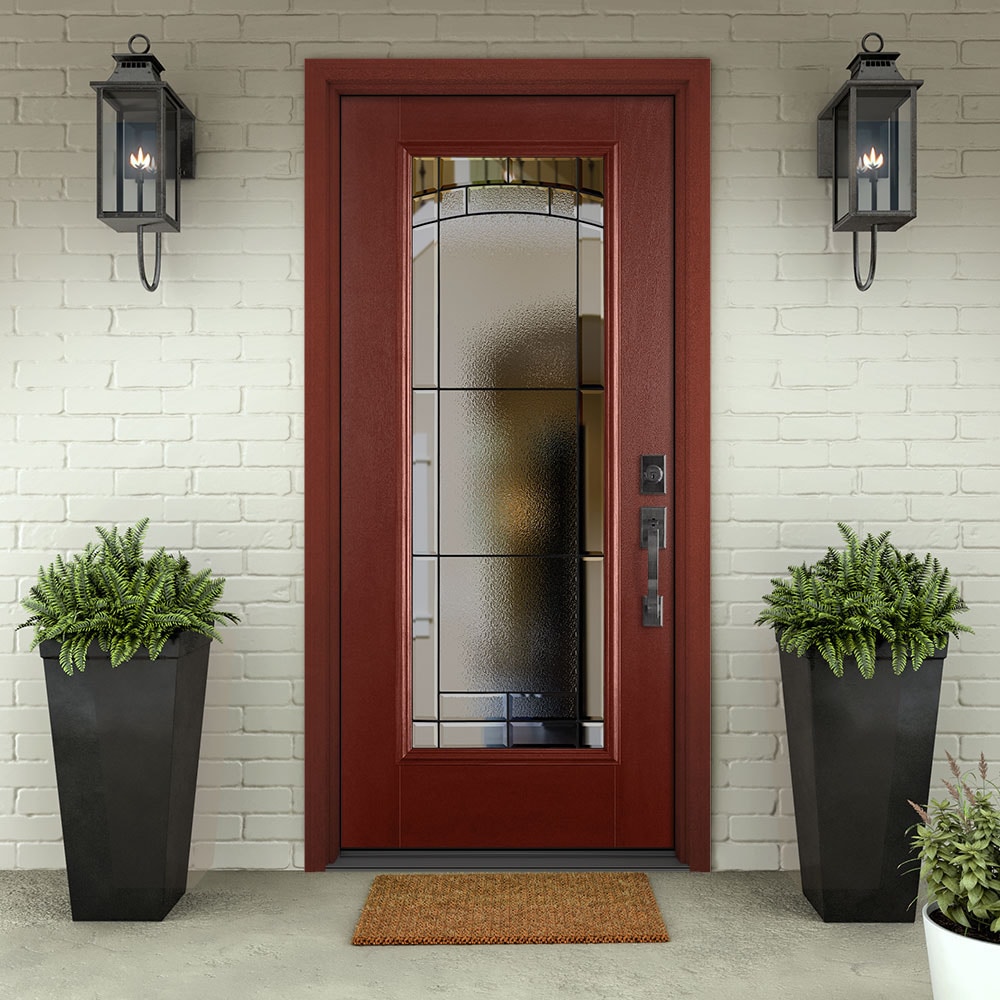 Masonite Performance Door System 36-in X 80-in X 4-9 16-in Fiberglass 