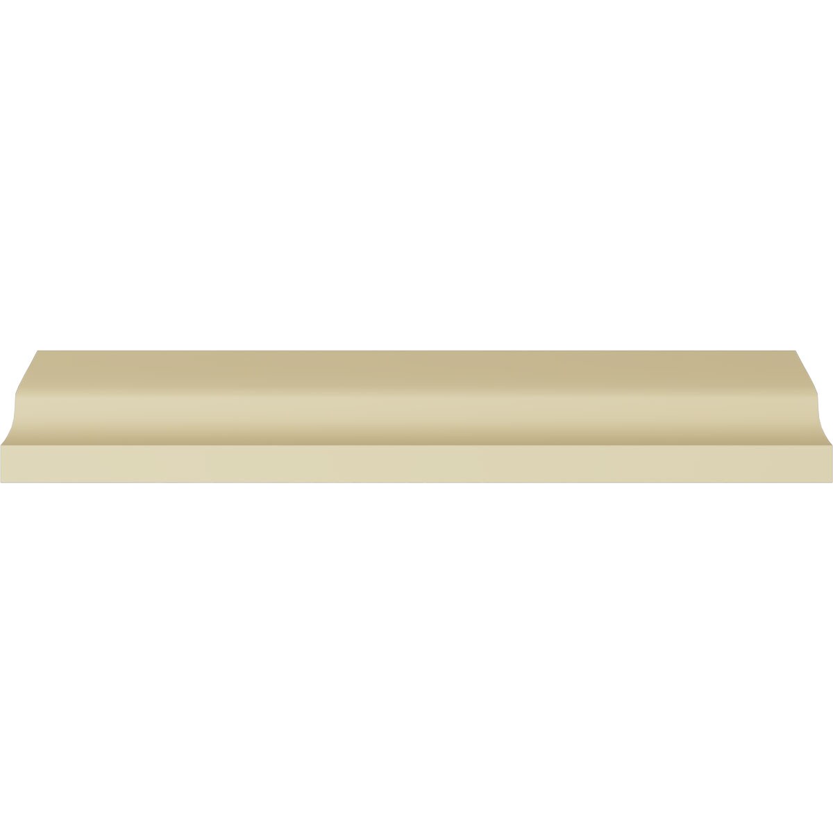 Bedford Smooth White Polyurethane Crown Moulding 94.5"