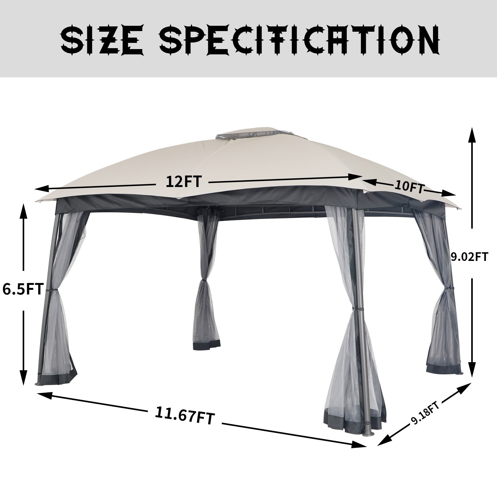 StarEcho GAZ004MG Wood-Resin-Gazebos - View #8