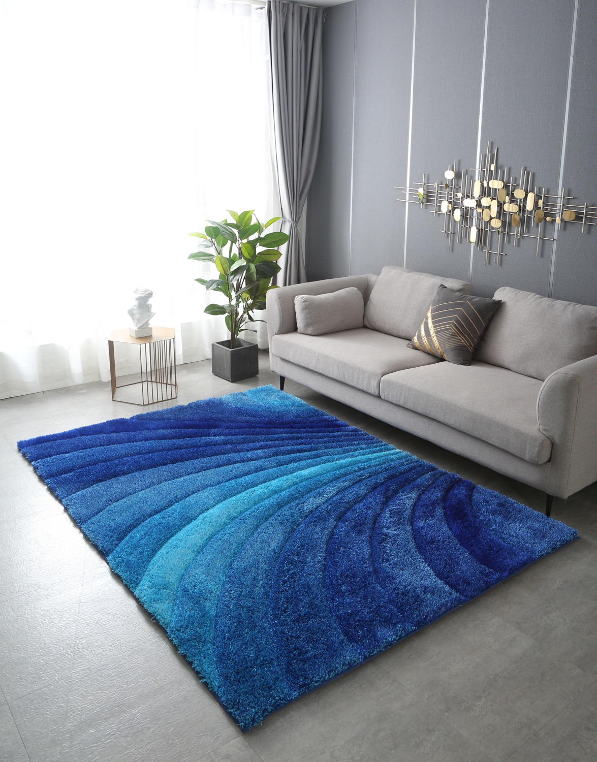 Colorful Moss Rug for Laundry Room 3D Shag Moss Area Rugs Non Spring Moss  Rug