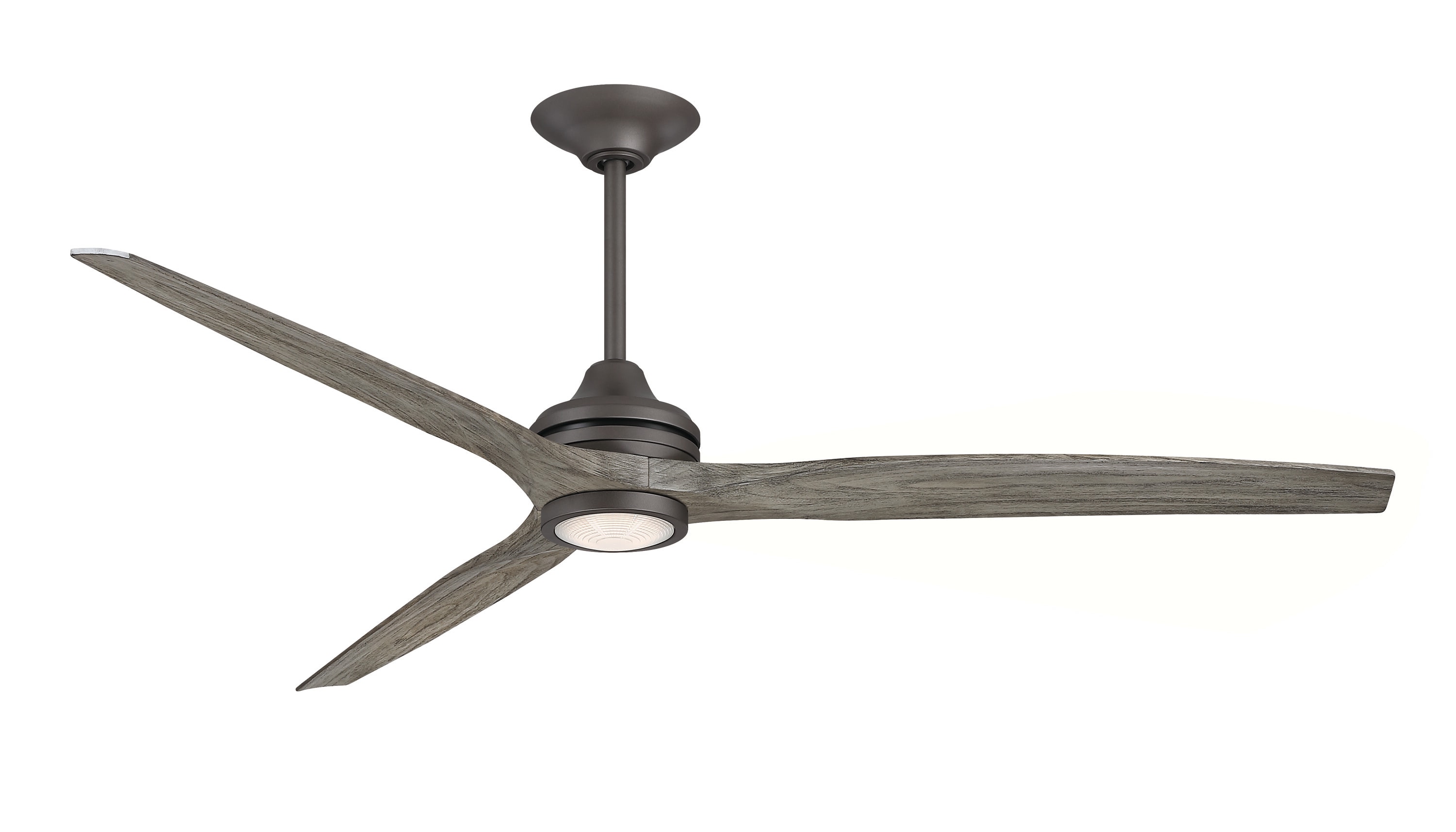 Fanimation Odyn Custom 72-in Brushed Nickel Color-changing Integrated LED Indoor/Outdoor Smart Ceiling Fan with Light and Remote (9-Blade) FPD8152BNW-72BNW Sansujyuku sansujyuku.com