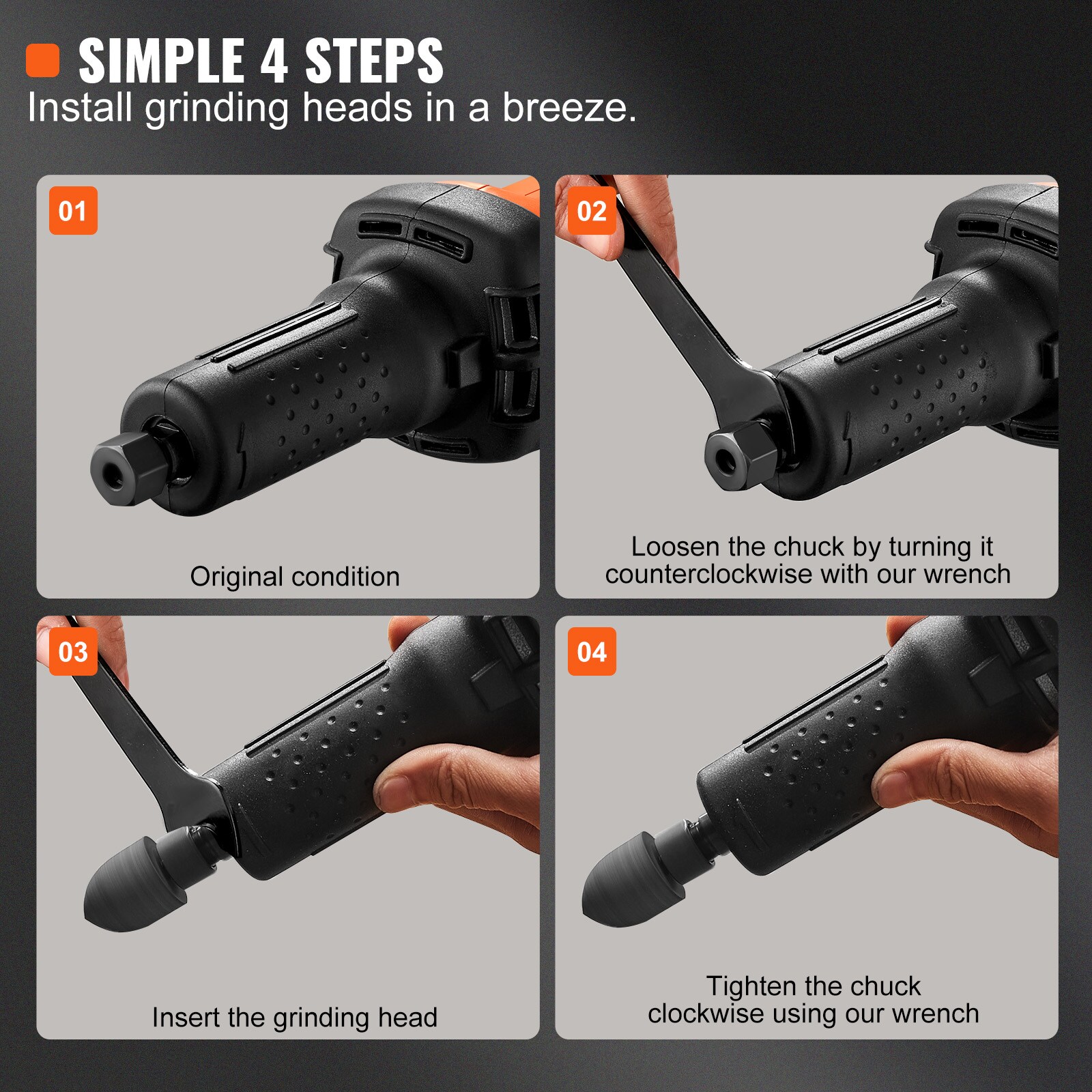 VEVOR MJMCYSKDKDS70KHZOV1 Cordless-Grinders - View #3