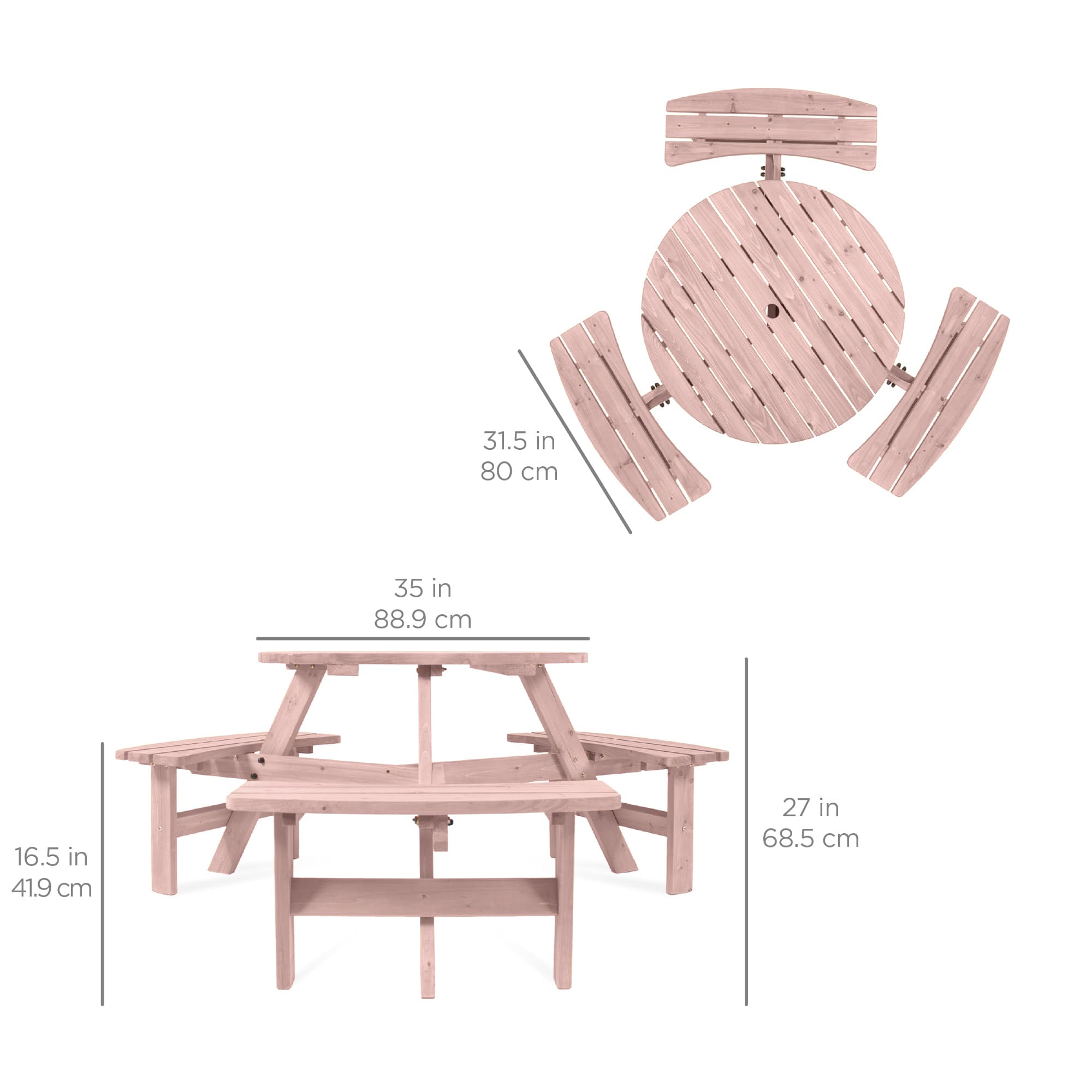 Best Choice Products SKY10983 Picnic-Tables - View #7